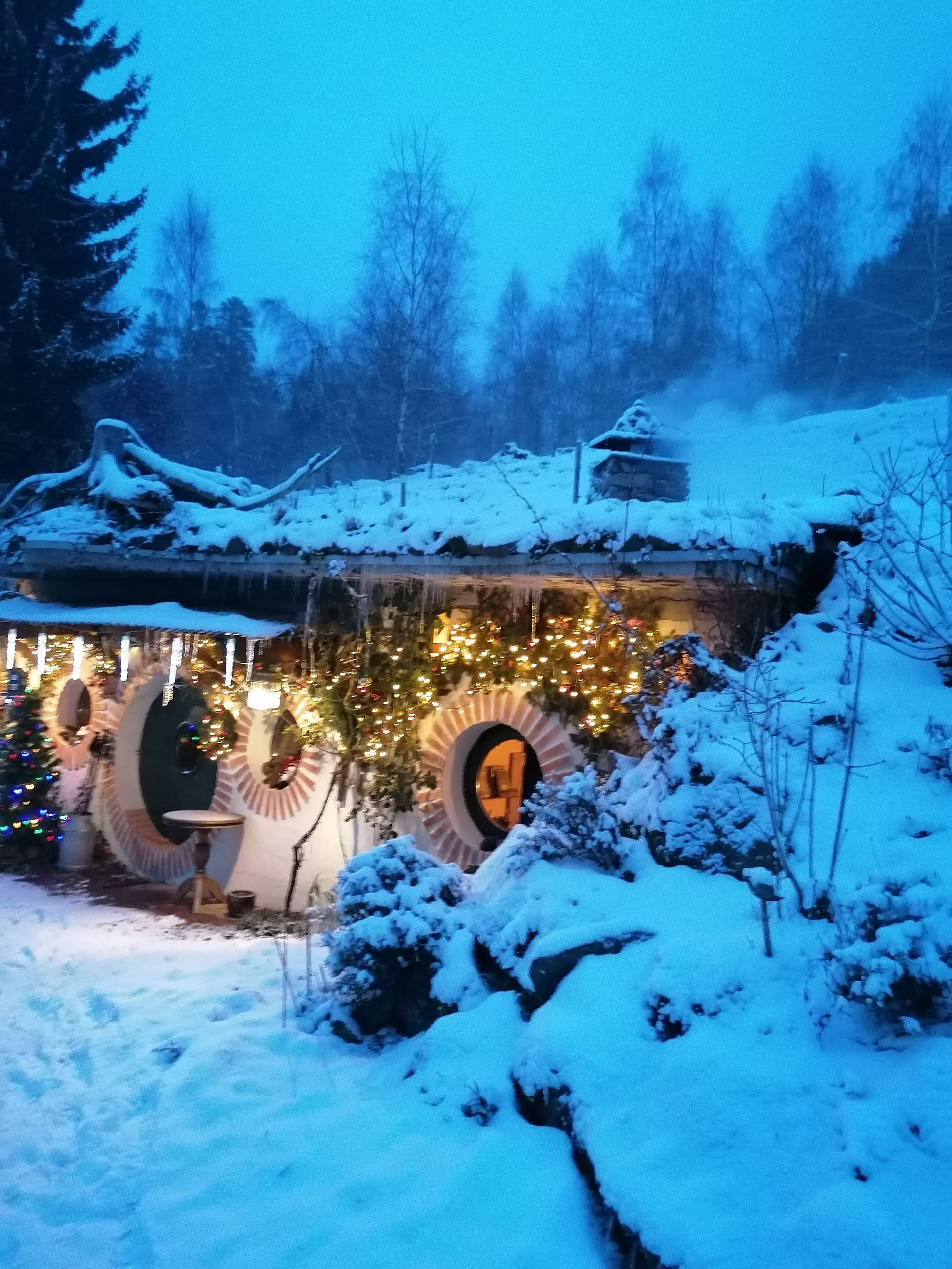 Maison de Hobbit Vosges Vue extérieure Maison de Hobbit