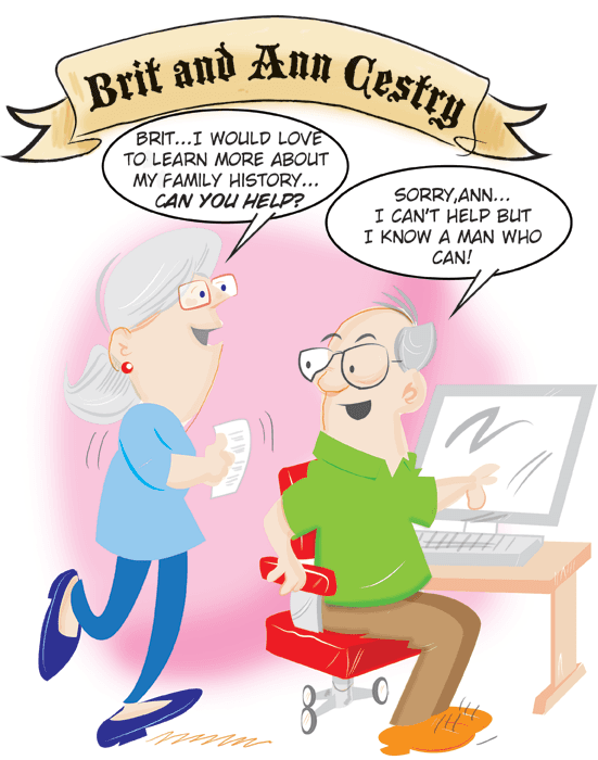 Fun cartoons captions 1 @uk genealogy com