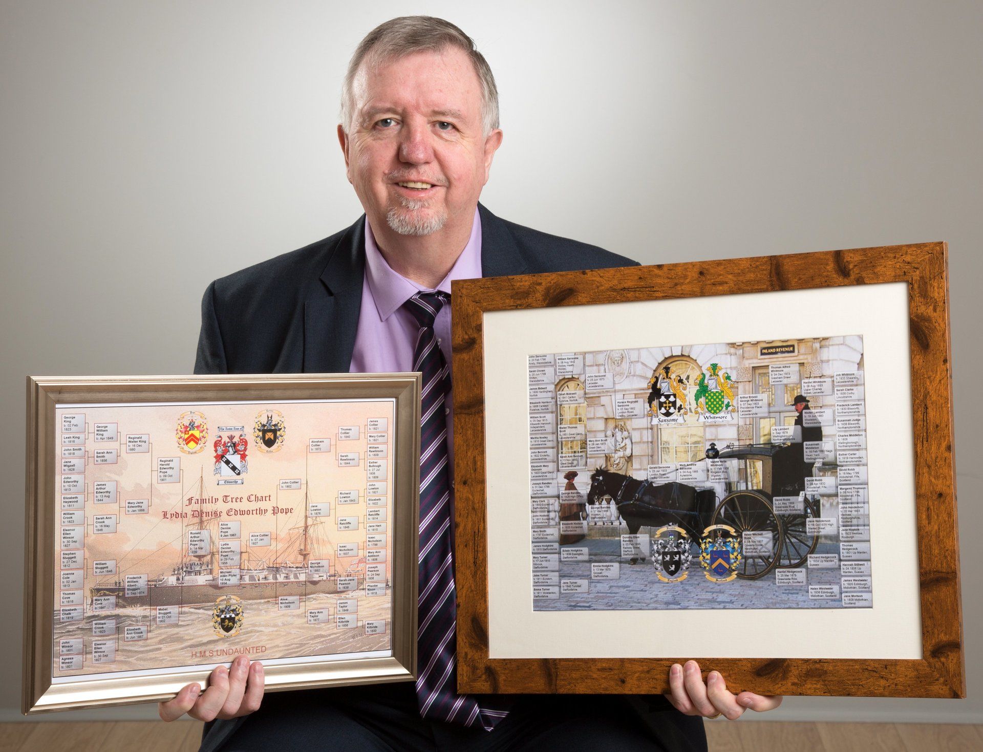 Ian Hextall with Sample Charts @uk genealogy com