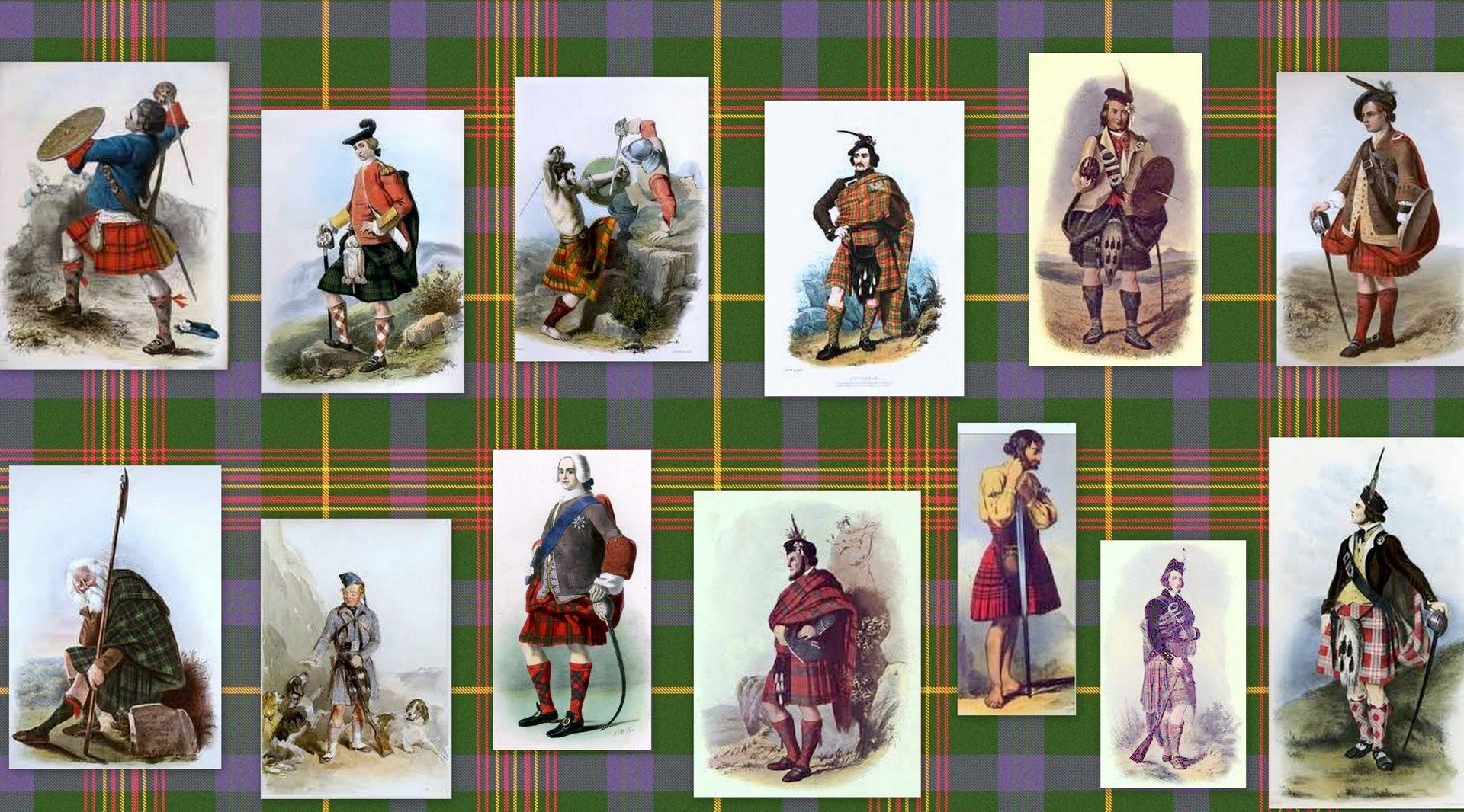 Old Scottish soldiers collage @uk genealogy.com