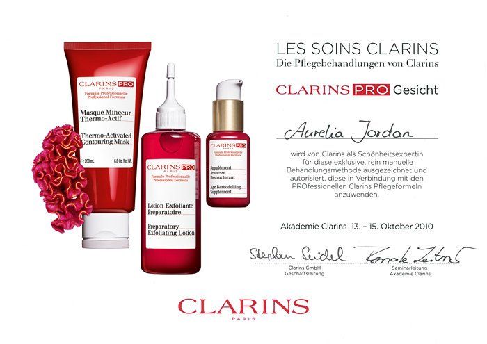 CLARINS Schönheitsexpertin Aurelia Jordan Herzogenaurach