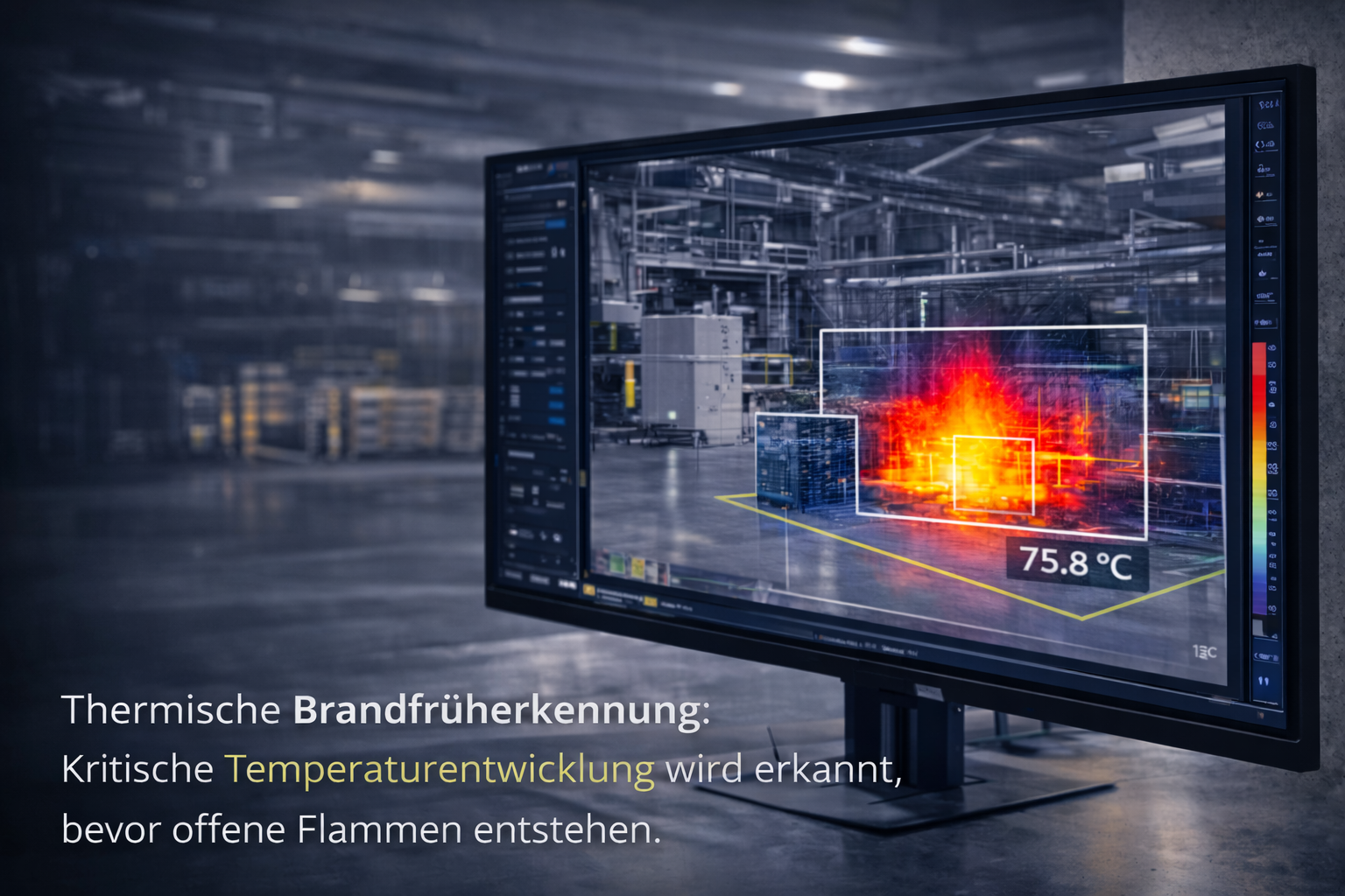 VdS Thermalkamera zur Brandfrüherkennung in Industrie und Logistik