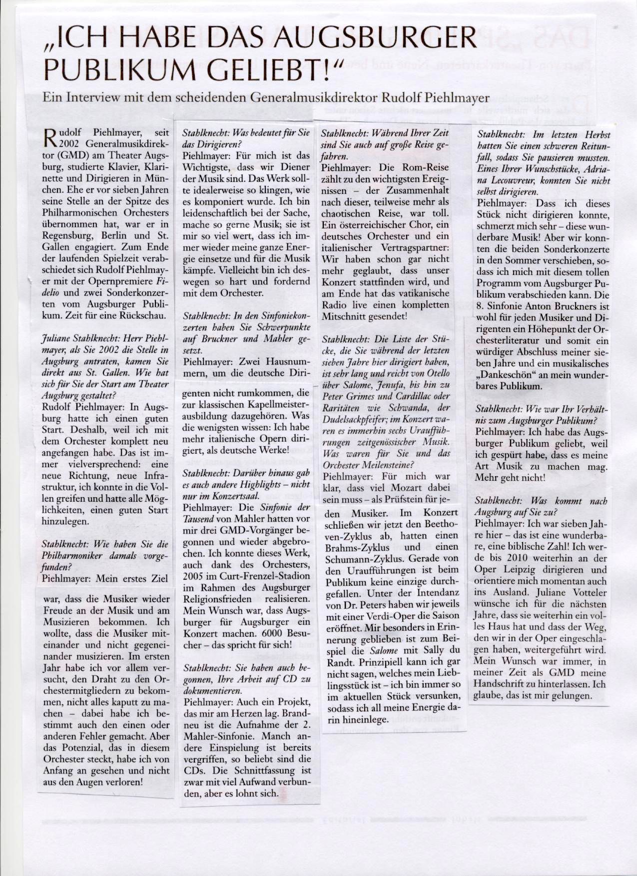 Interview mit Rudolf Piehlmayer