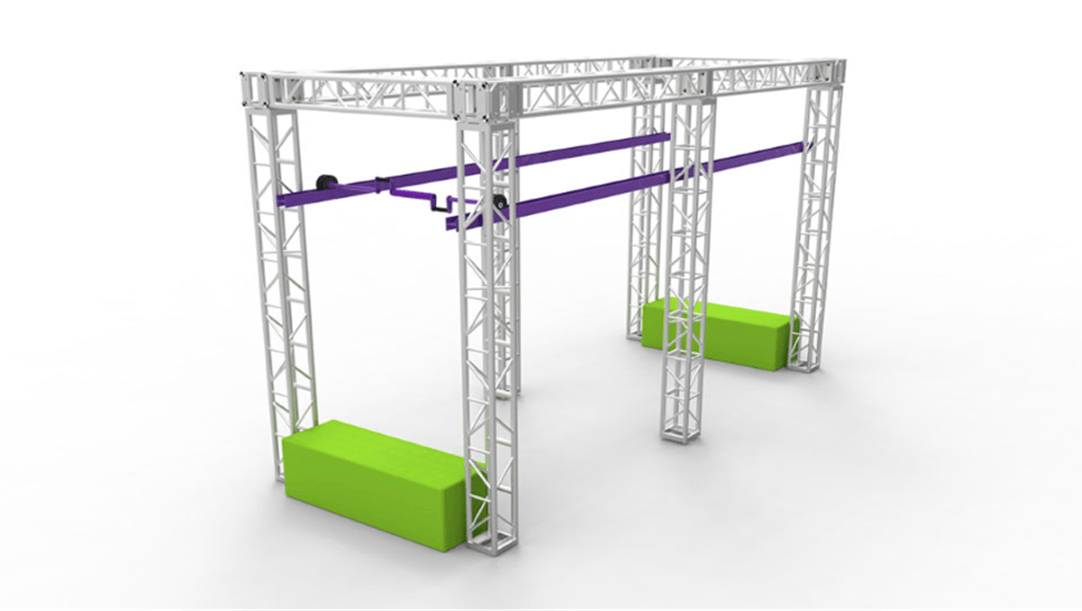 Ninja Warrior Barras fijas Circuito Ninja Warrior Juego de barra fija deslizante