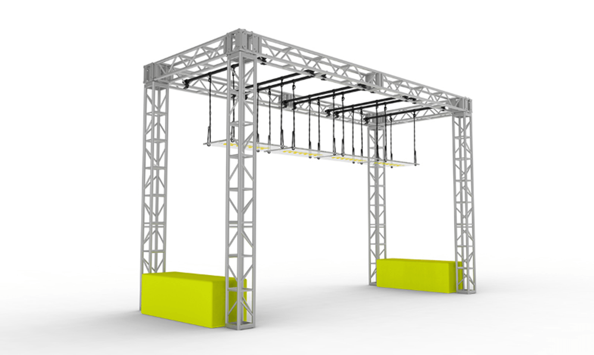 Fabricante de Ninja warrior Circuito Ninja Warrior Juego de plataformas móviles