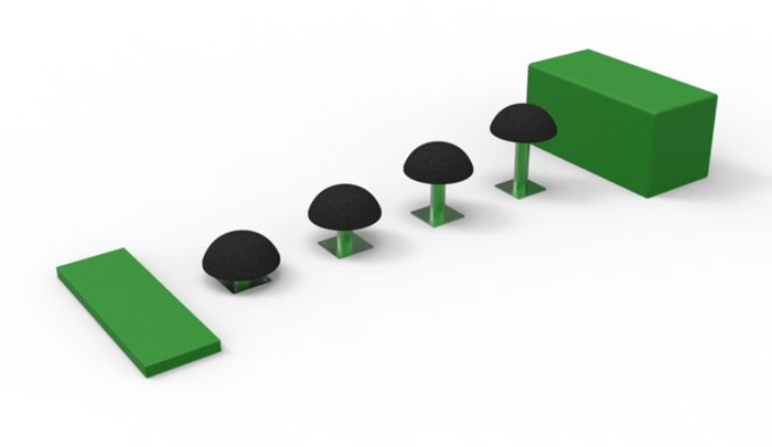 Ninja Warrior Setas Fijas Circuito Ninja Warrior Juego de setas fijas