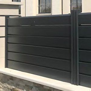 demi poteau cloture alu