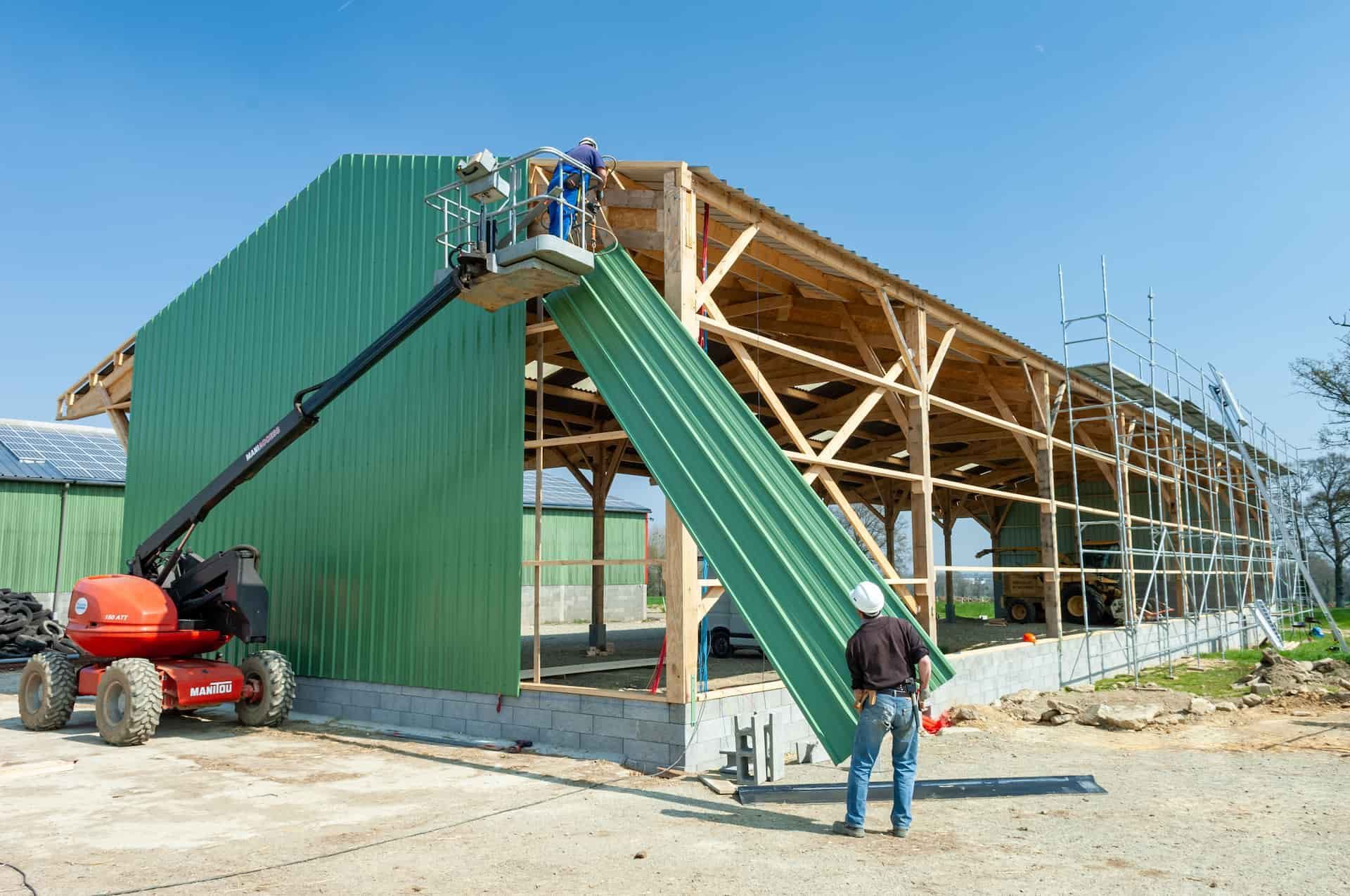 Tôle de couverture pour bâtiments agricoles