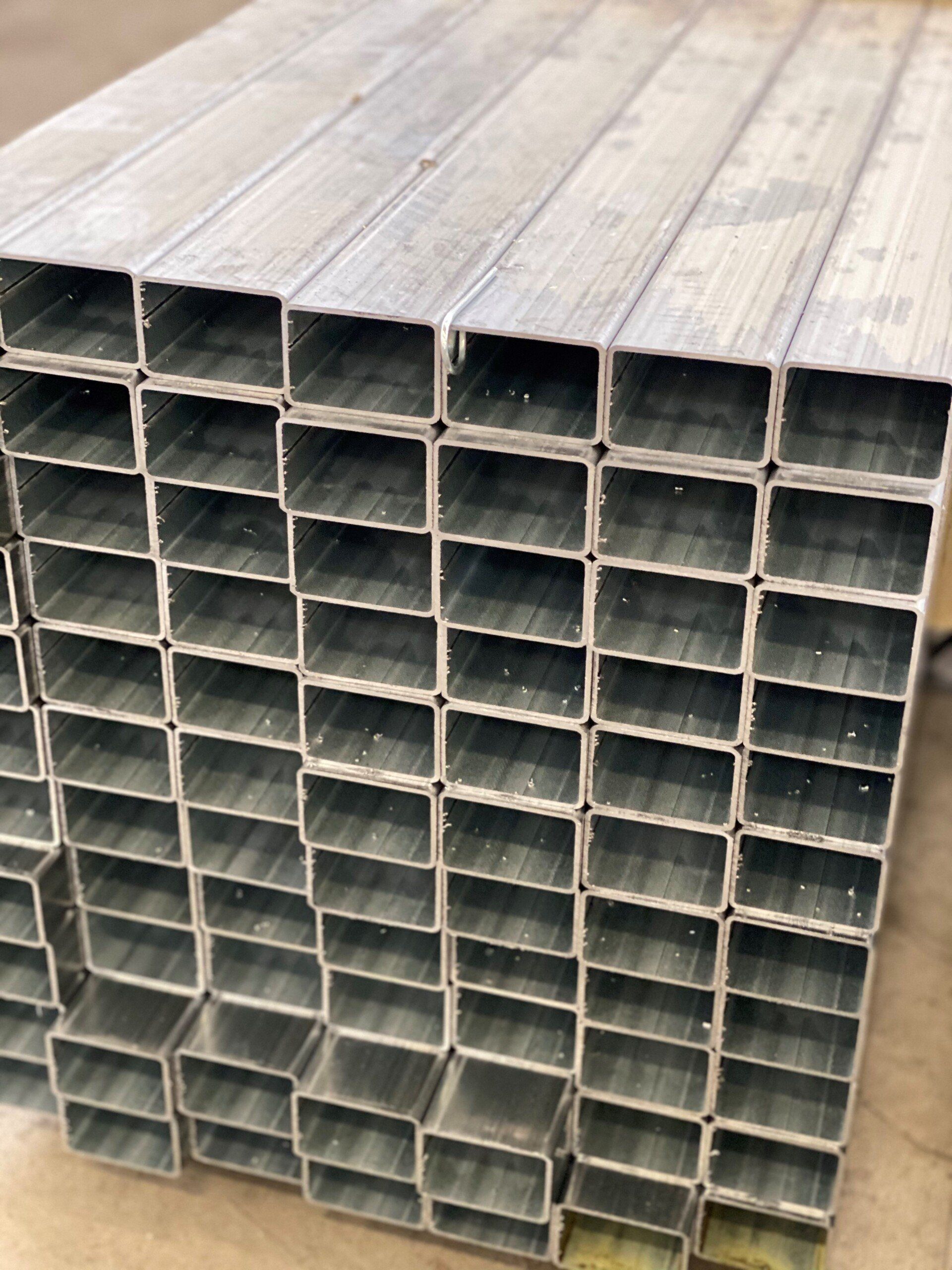 tubes rectangles galva