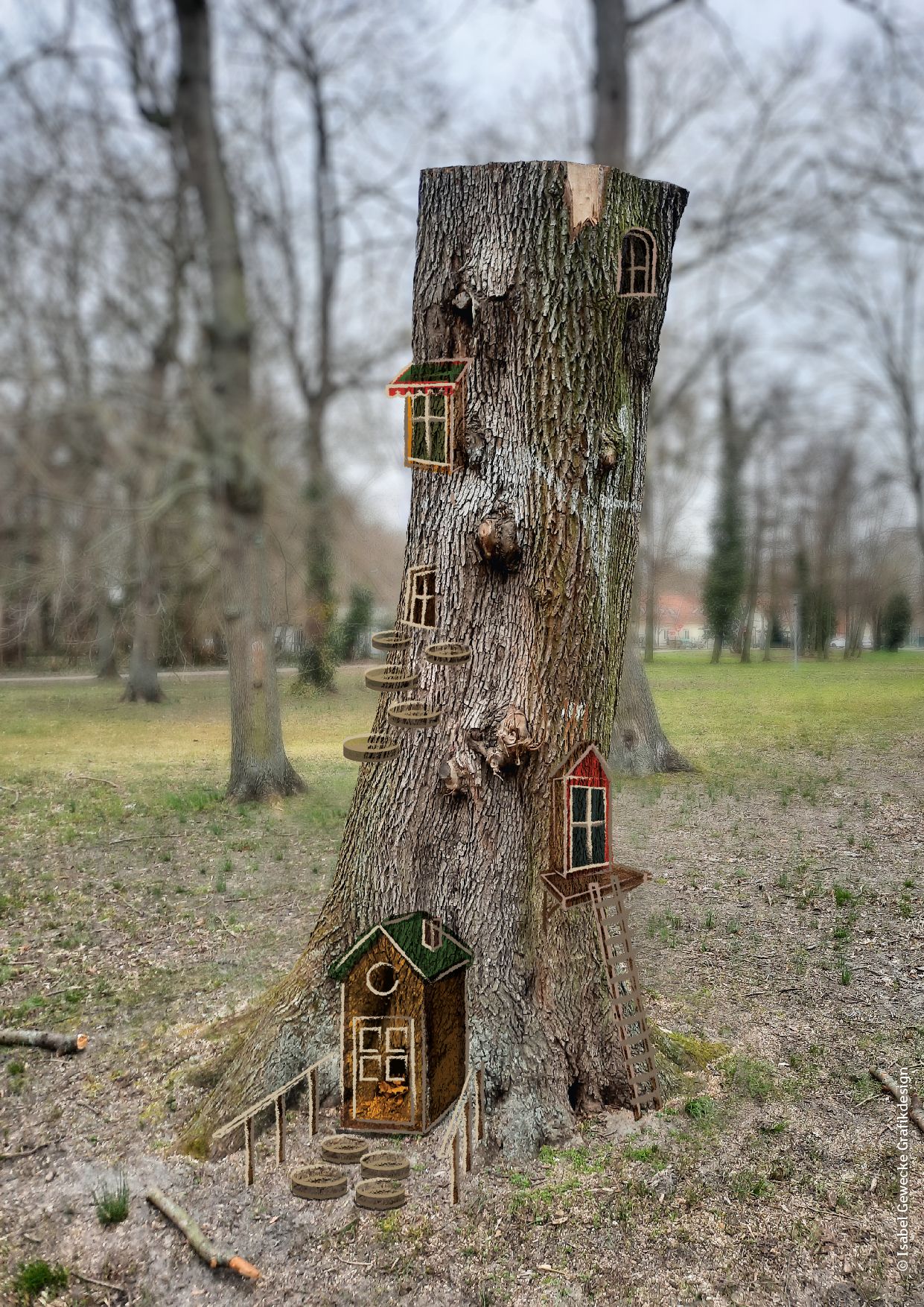 Märchenwald. Grafik: Isabel Gewecke