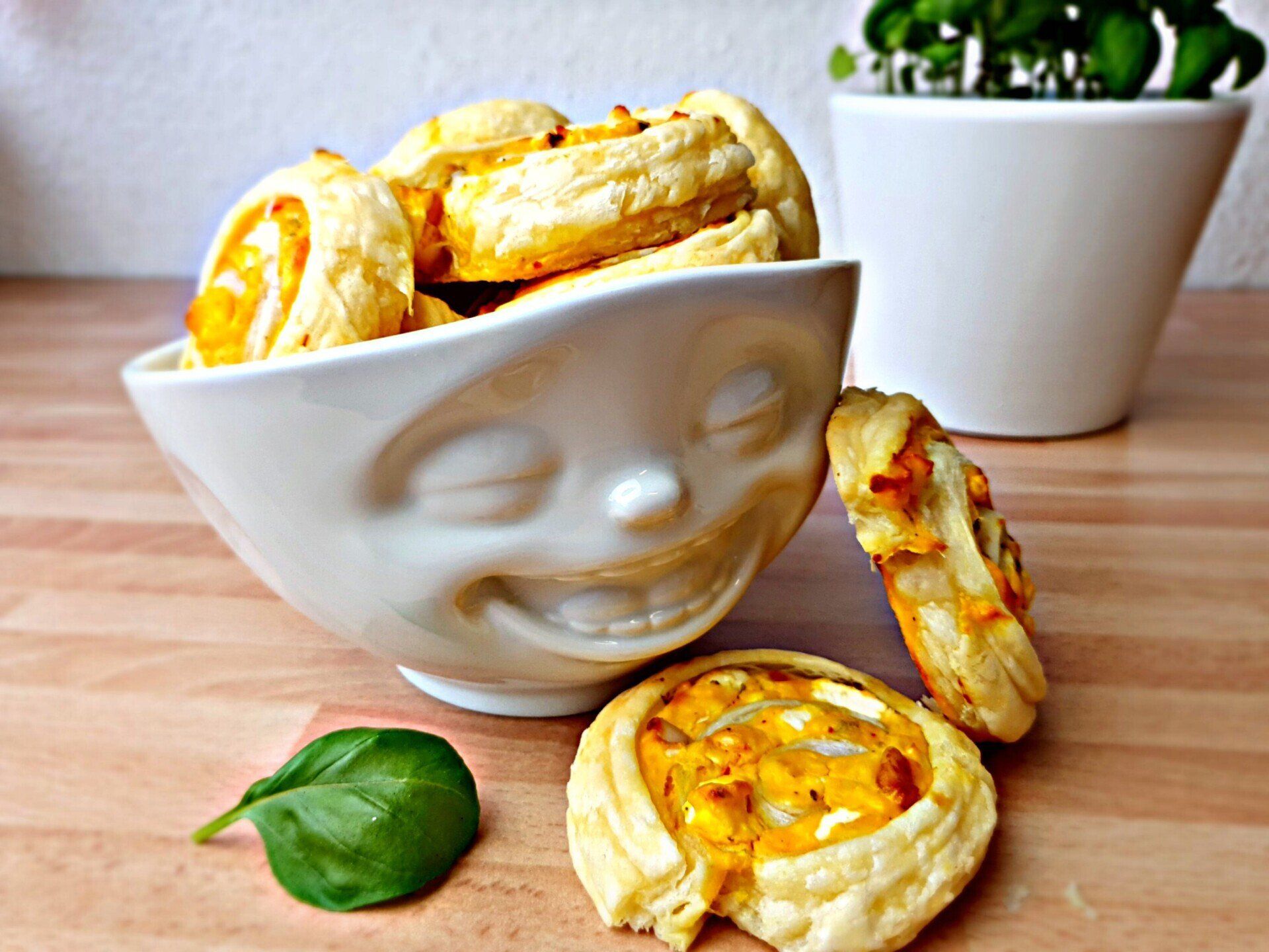 Blätterteig Schnecken Hokkaido Feta