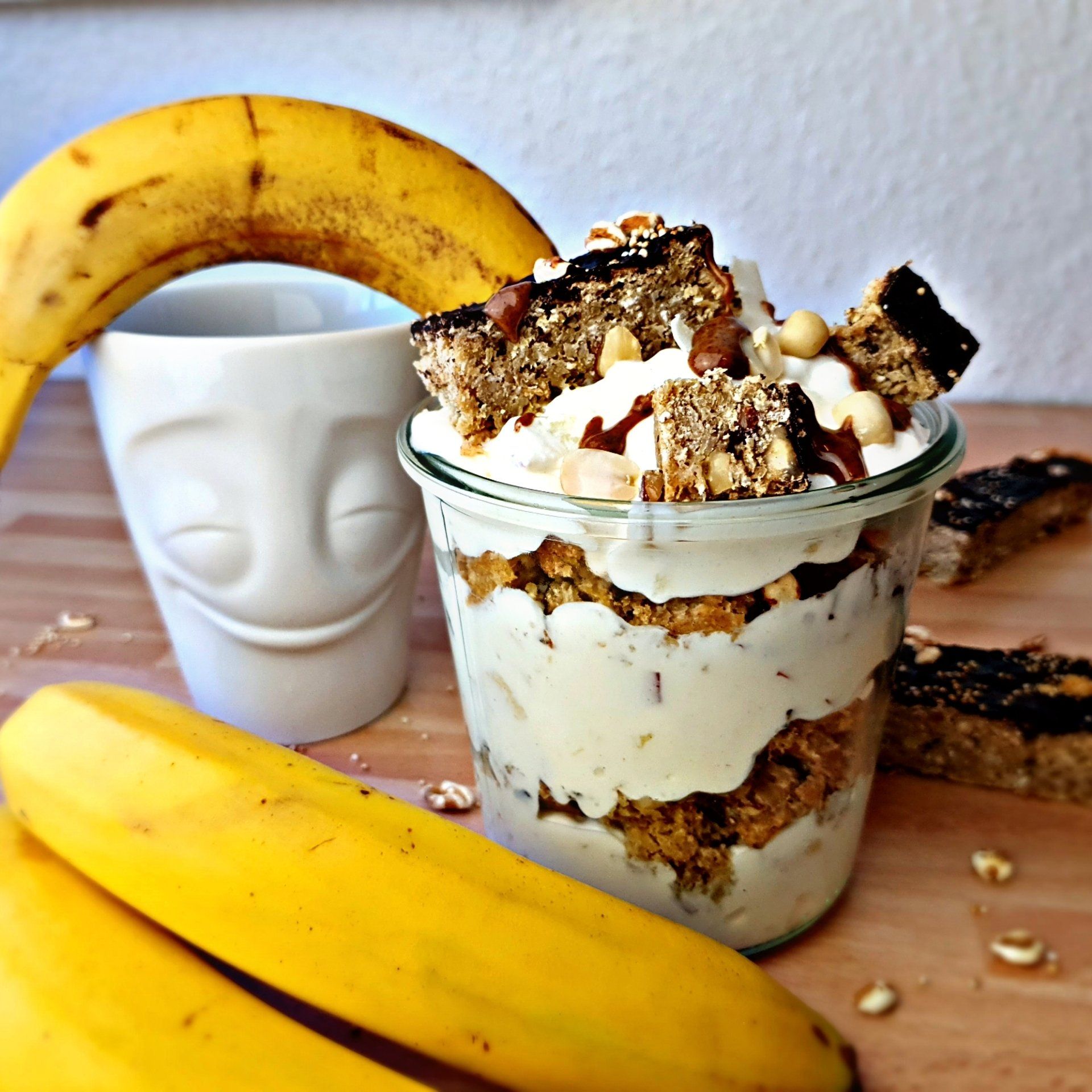 Zucchini Cake Quark Bowl