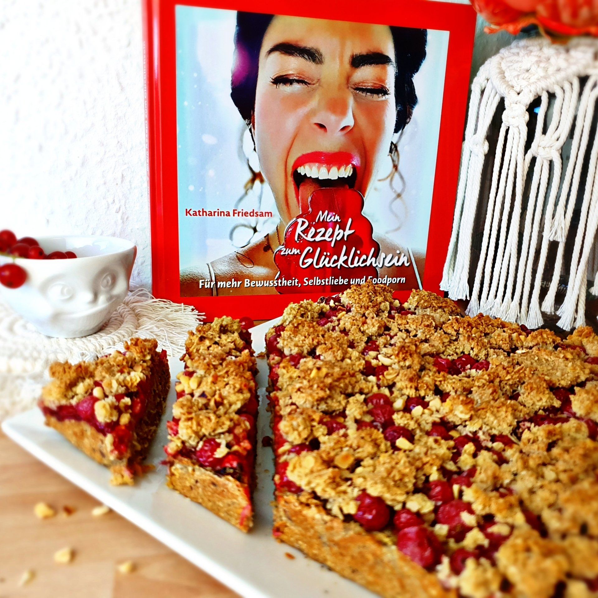 Haferflocken Johannisbeer Kuchen Rezept