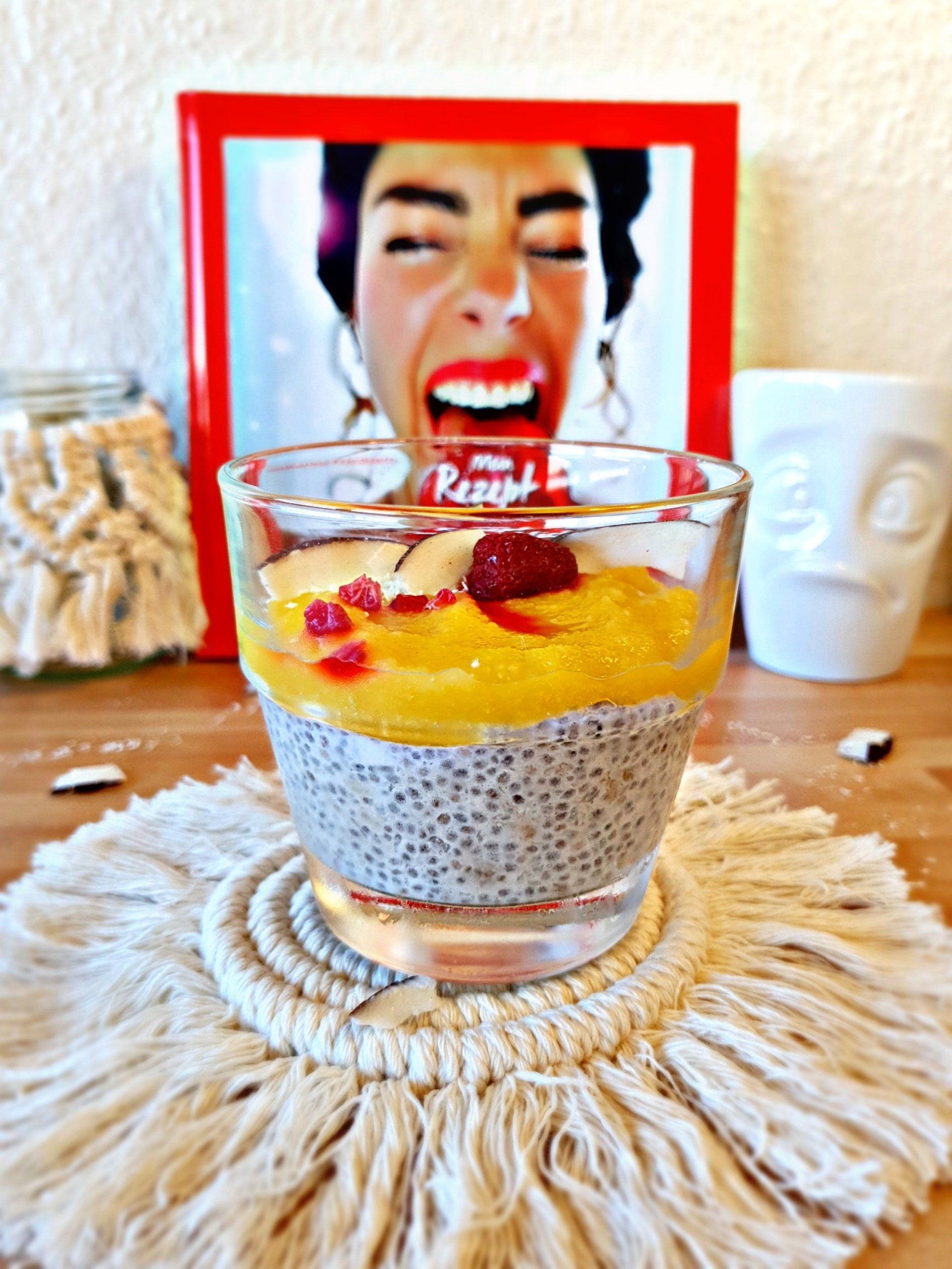 Kokos Chia Pudding mit Banane. Rezept. Katharina Friedsam. Coaching