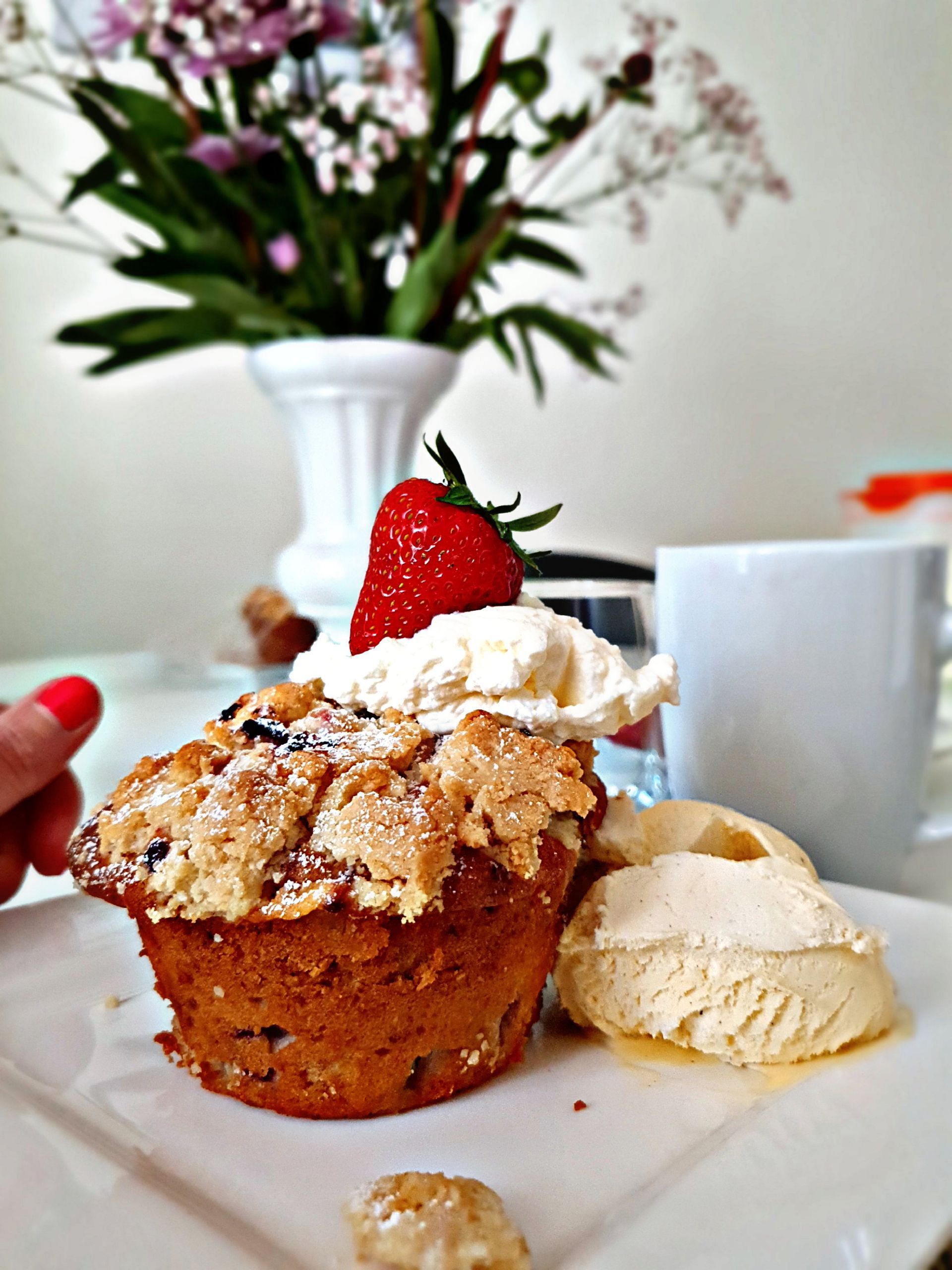 Himbeer - Apfel - Steuselkuchen