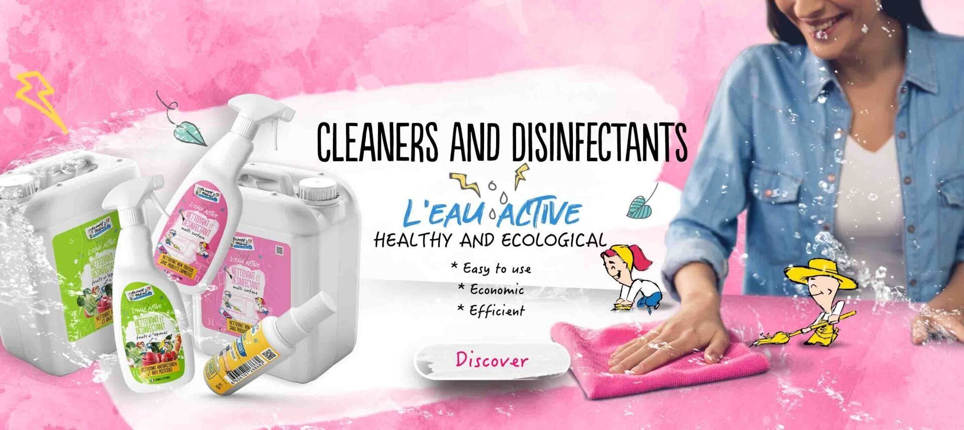 PRODUITS DE NETTOYAGE ET DÉSINFECTANT