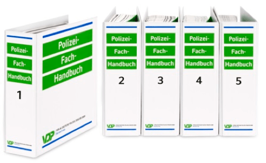 Das Original Polizei Fachhandbuch von unserem VERLAG DEUTSCHE POLIZEILITERATUR als Ausbidungsbeihilfe