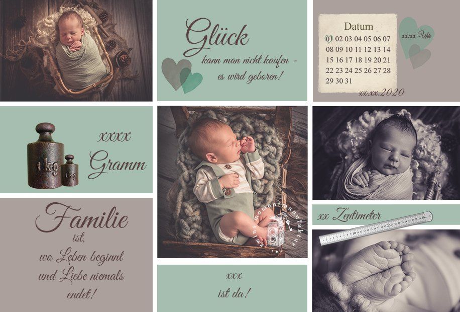 Dankeskarten Dankeskarten passend gestaltet zu den Lieblingsmomenten aus dem Fotoshooting und gedruckt auf A6 Postkarte