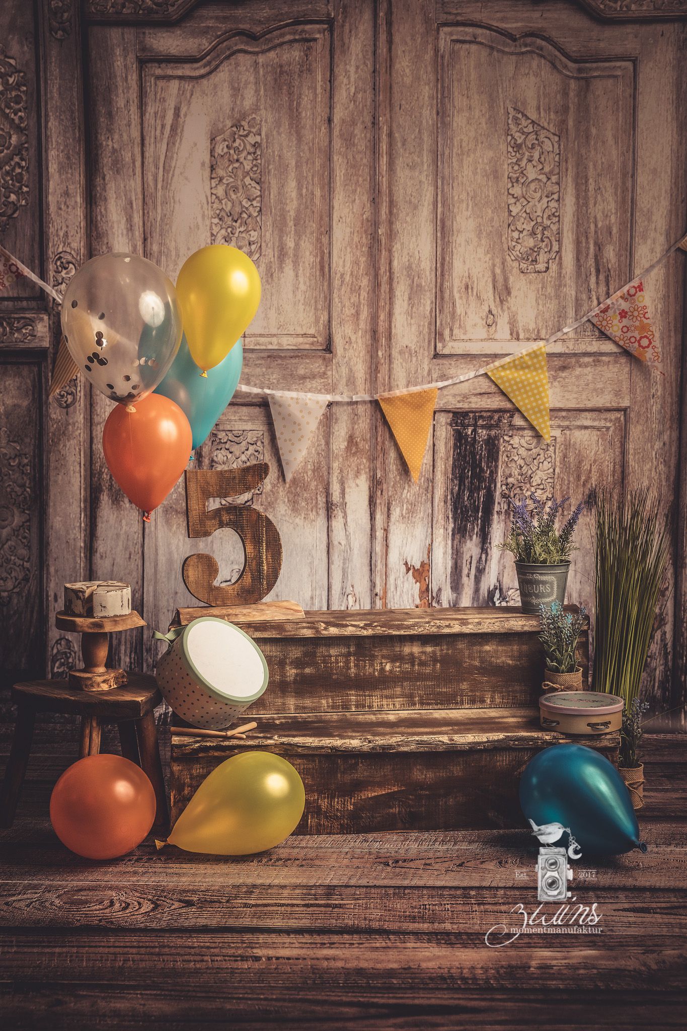 Birthdayshooting in einem dekorierten Set in Kaltenkirchen