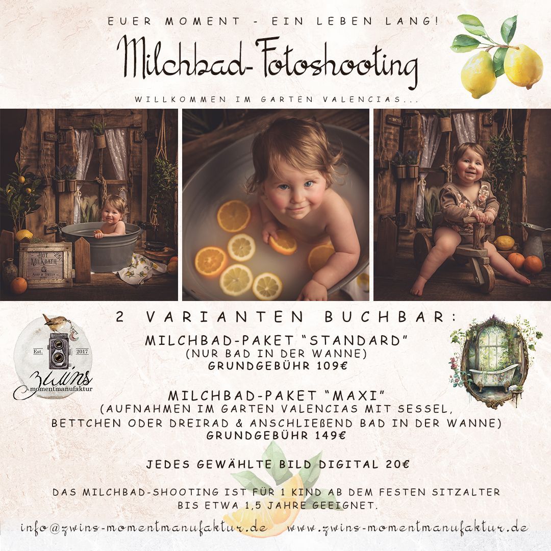 Babyfotoshooting im Milchbad Milchbadfotoshooting für Babys in Henstedt-Ulzburg