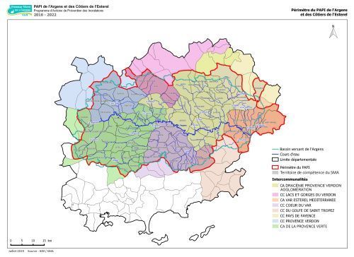 Carte du PAPI Argens