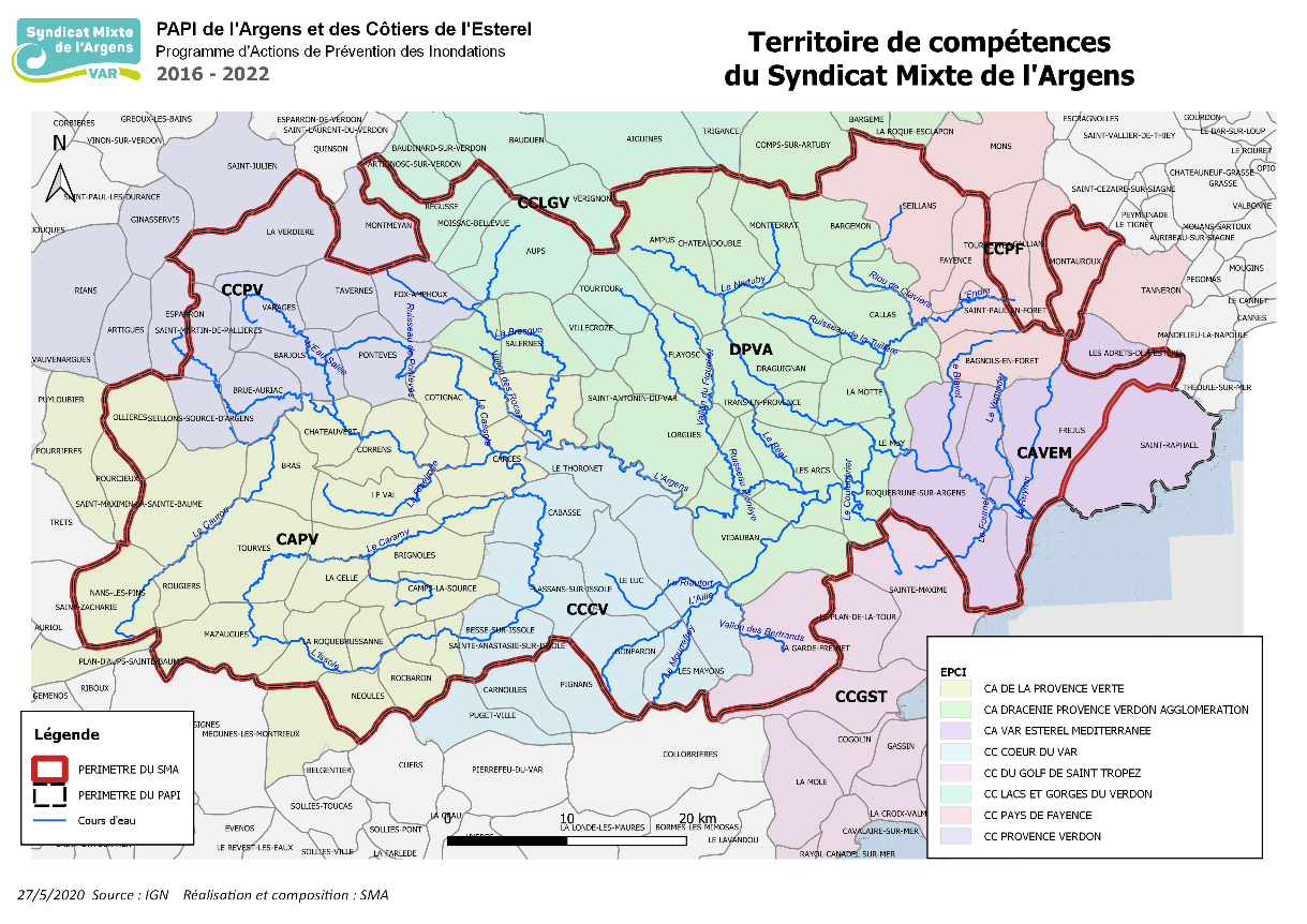 TERRITOIRE DU SYNDICAT MIXTE DE L'Argens