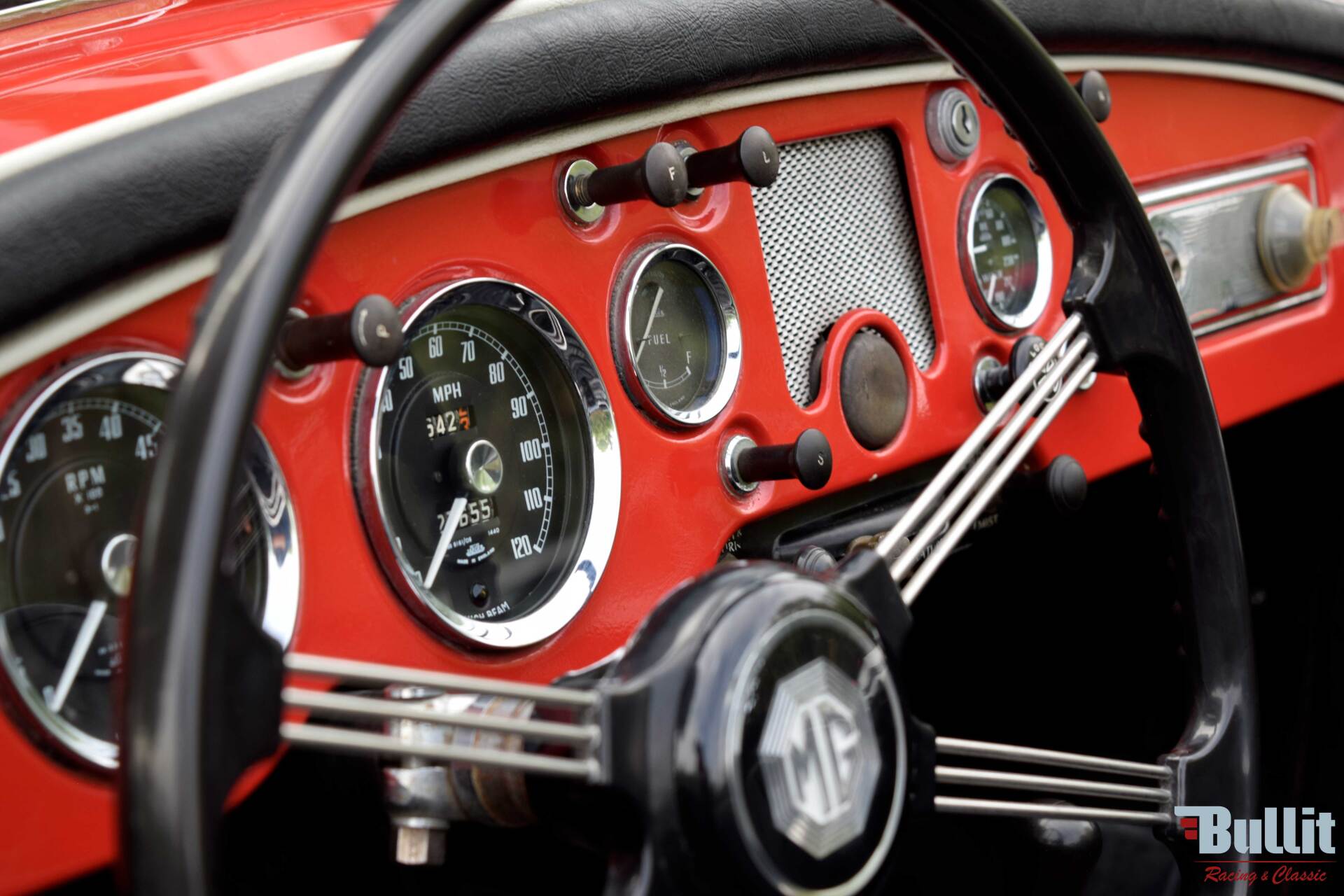 tableau de bord MGA 1500 cabriolet MK1 de 1959