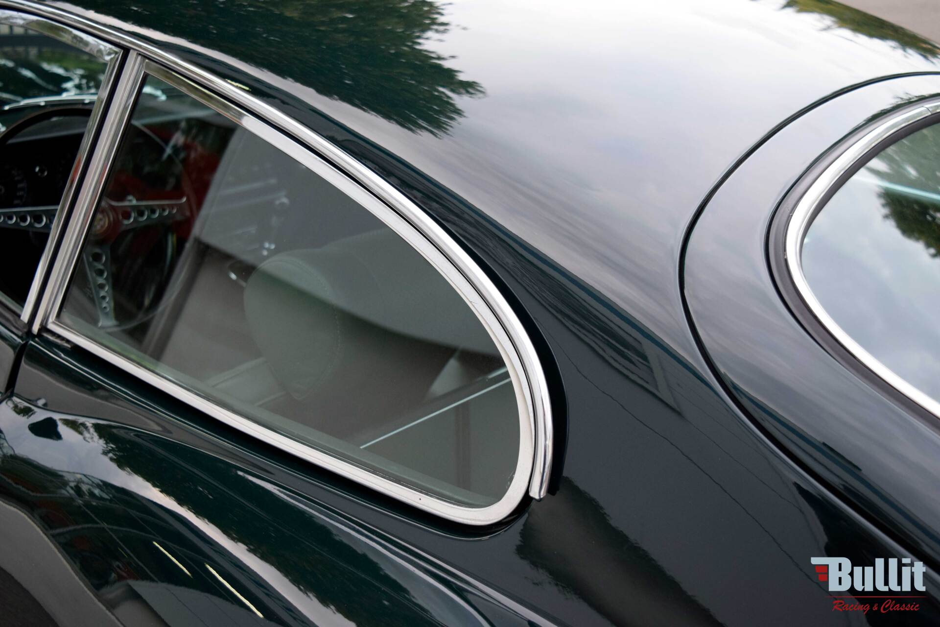 détail Jaguar type E coupé FHC de 1969
