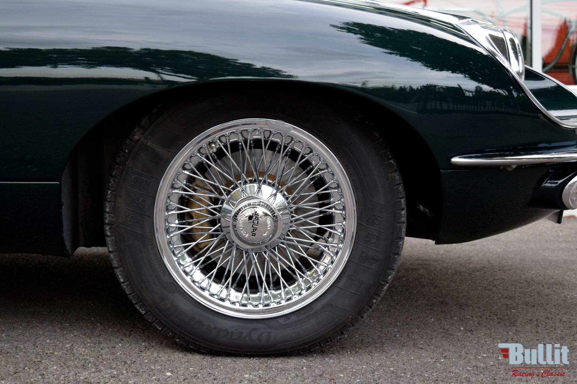 jantes à rayons Jaguar type E coupé FHC de 1969