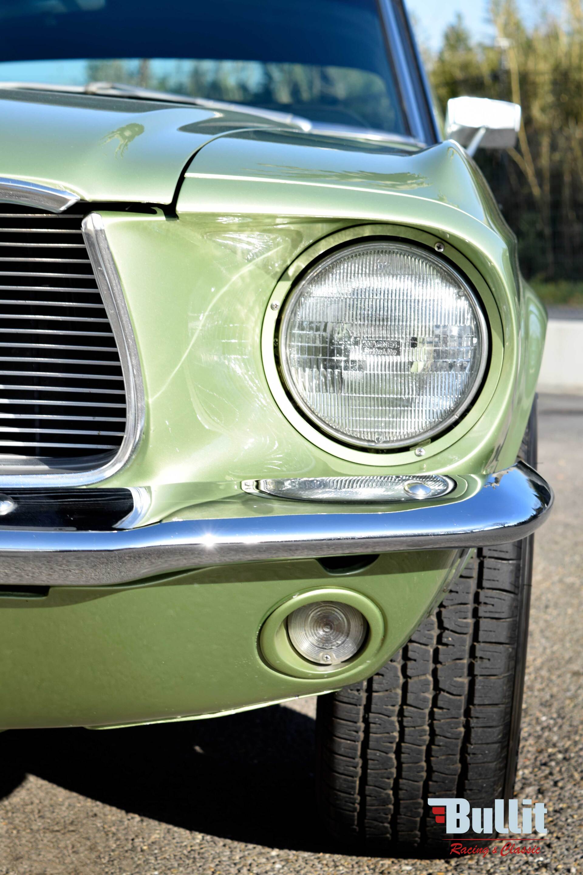 phare de Ford Mustang coupé de 1968