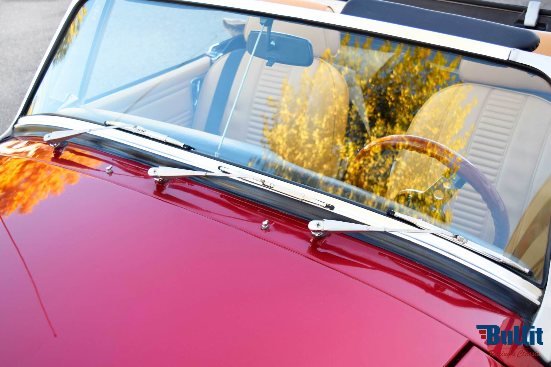 pare-brise de MG MIDGET cabriolet de 1972