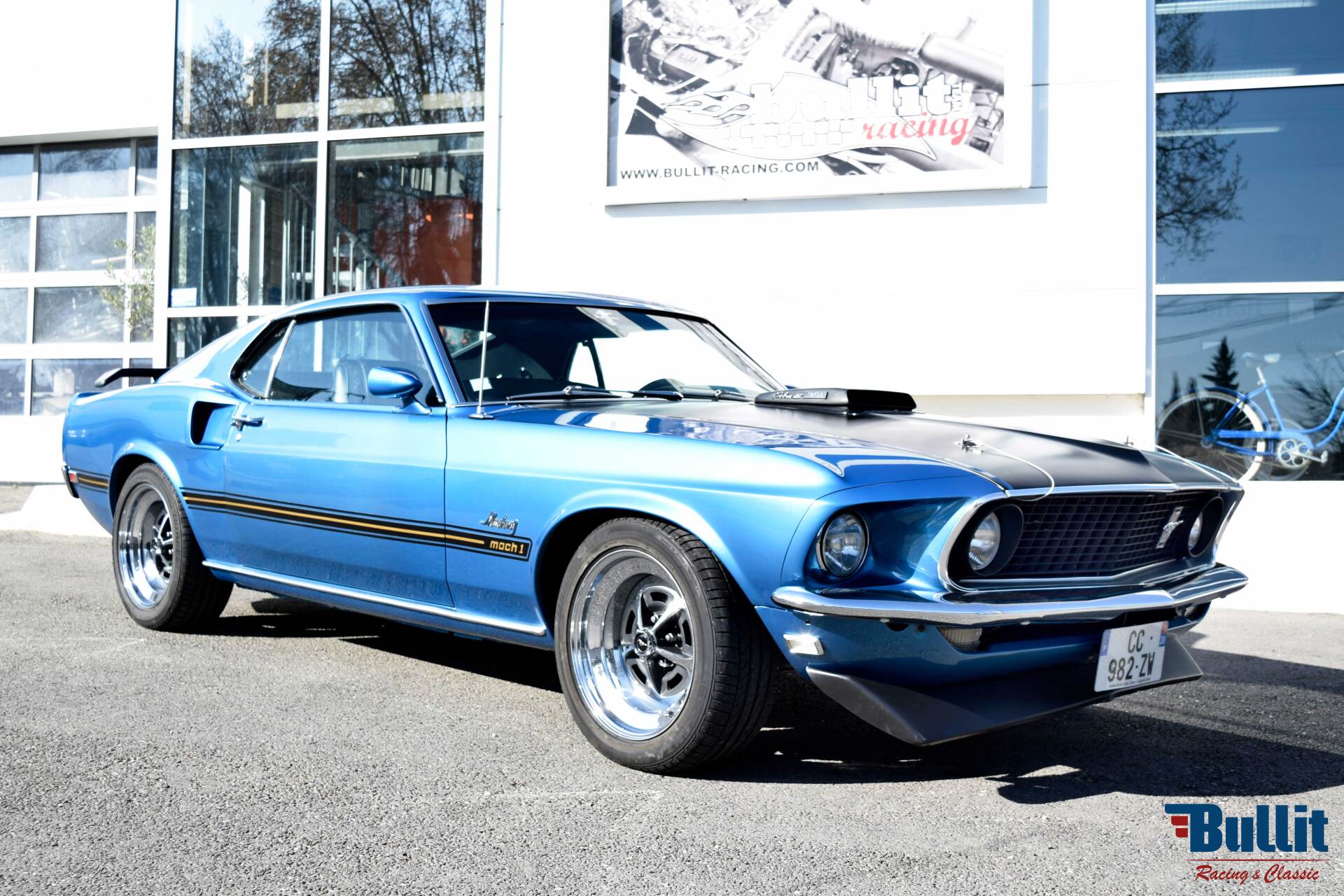 Ford Mustang Fastback de 1969 bleue