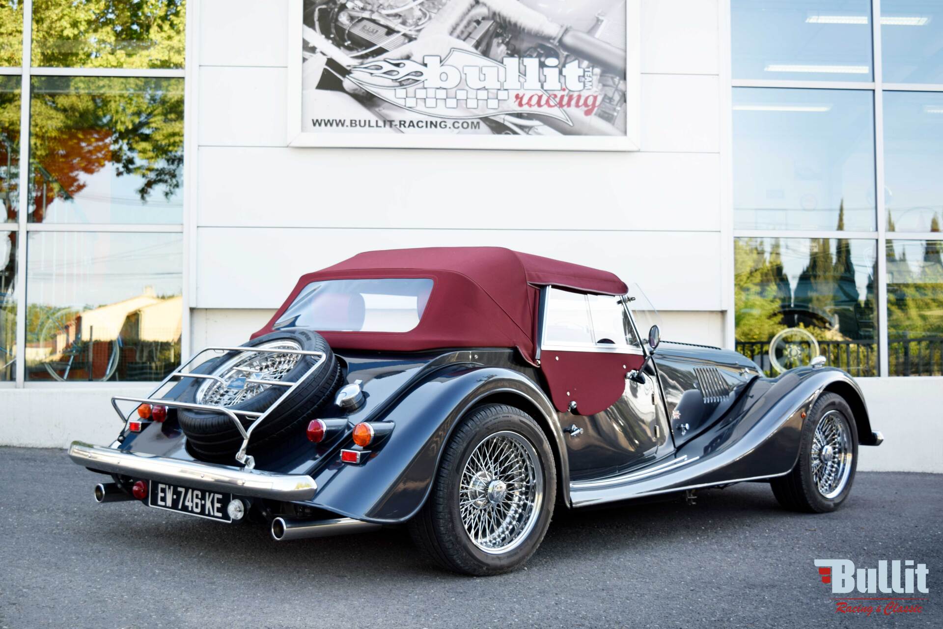 Morgan 4/4 vue de 3/4 arrière droit