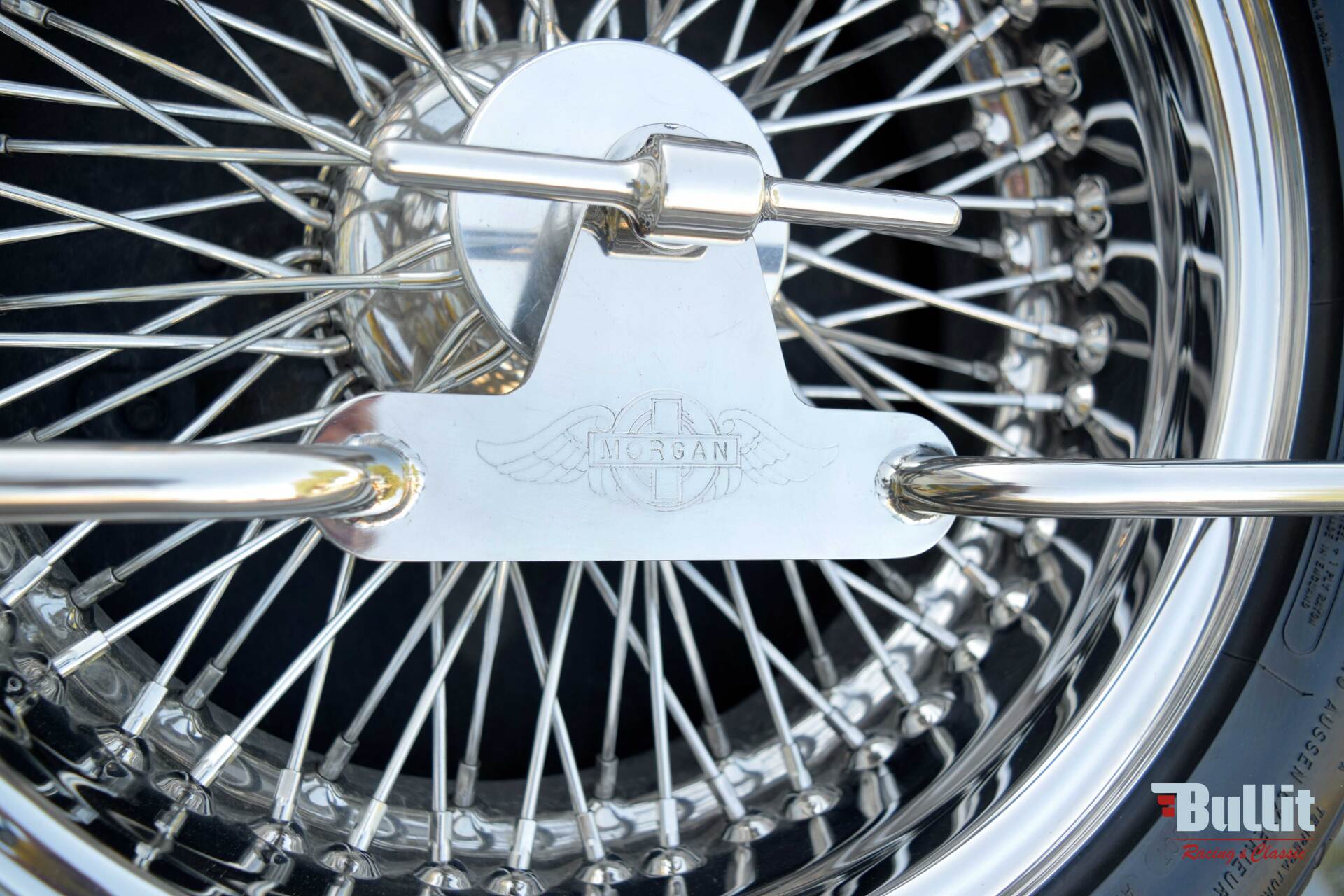 détail roue de secours Morgan 4/4