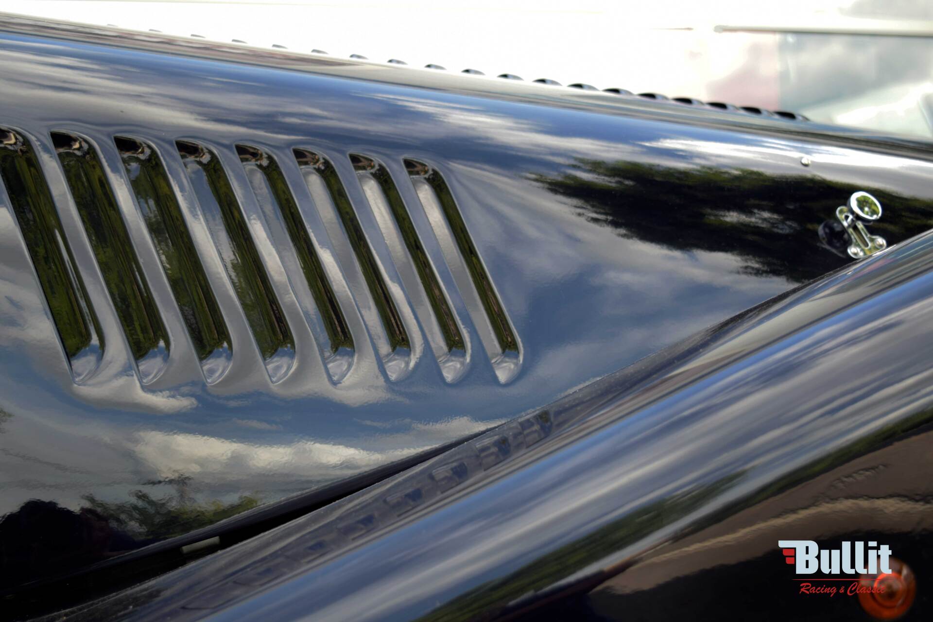 détail carrosserie de Morgan 4/4 roadster V6 de 2006