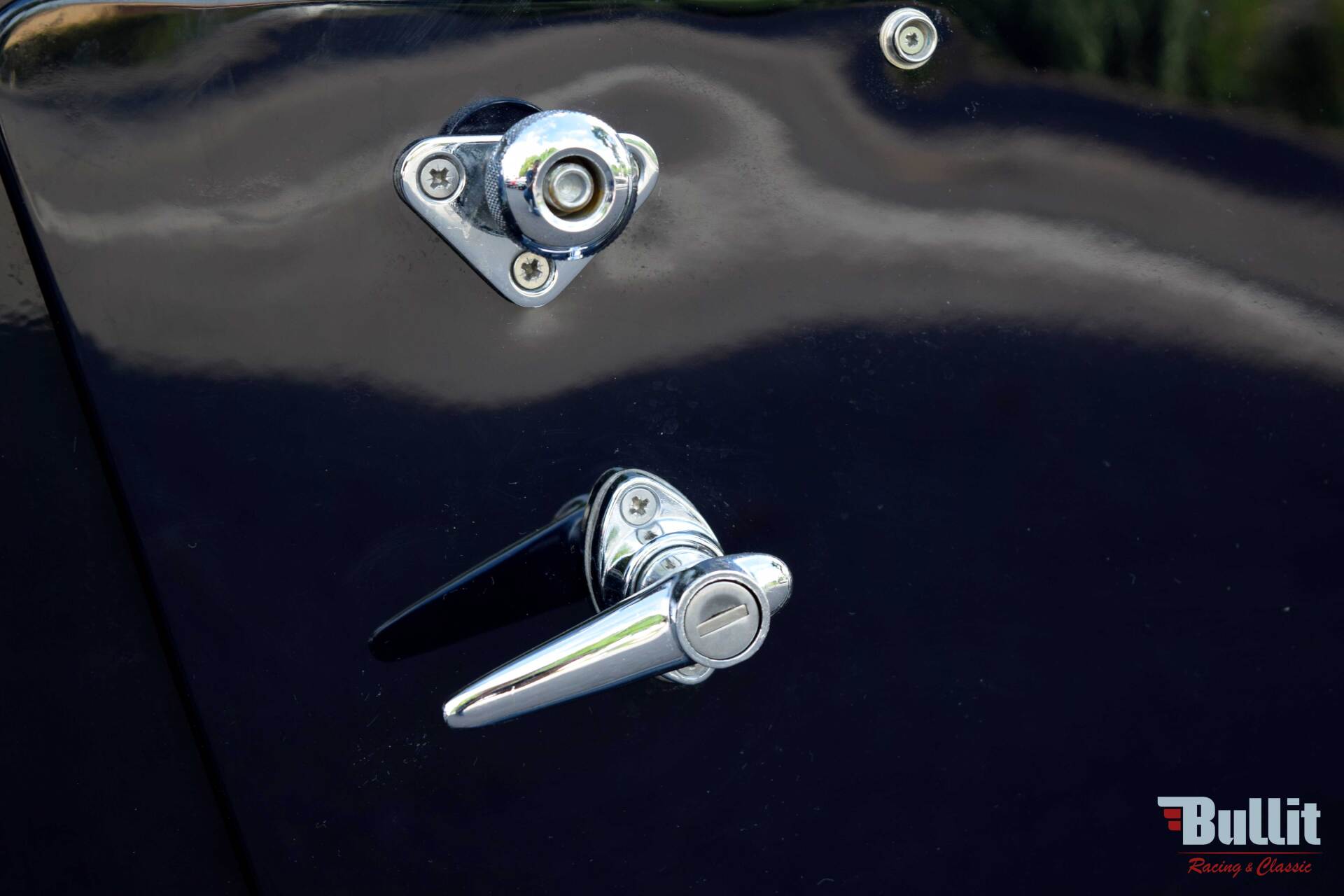 détail portière de Morgan 4/4 roadster V6 de 2006