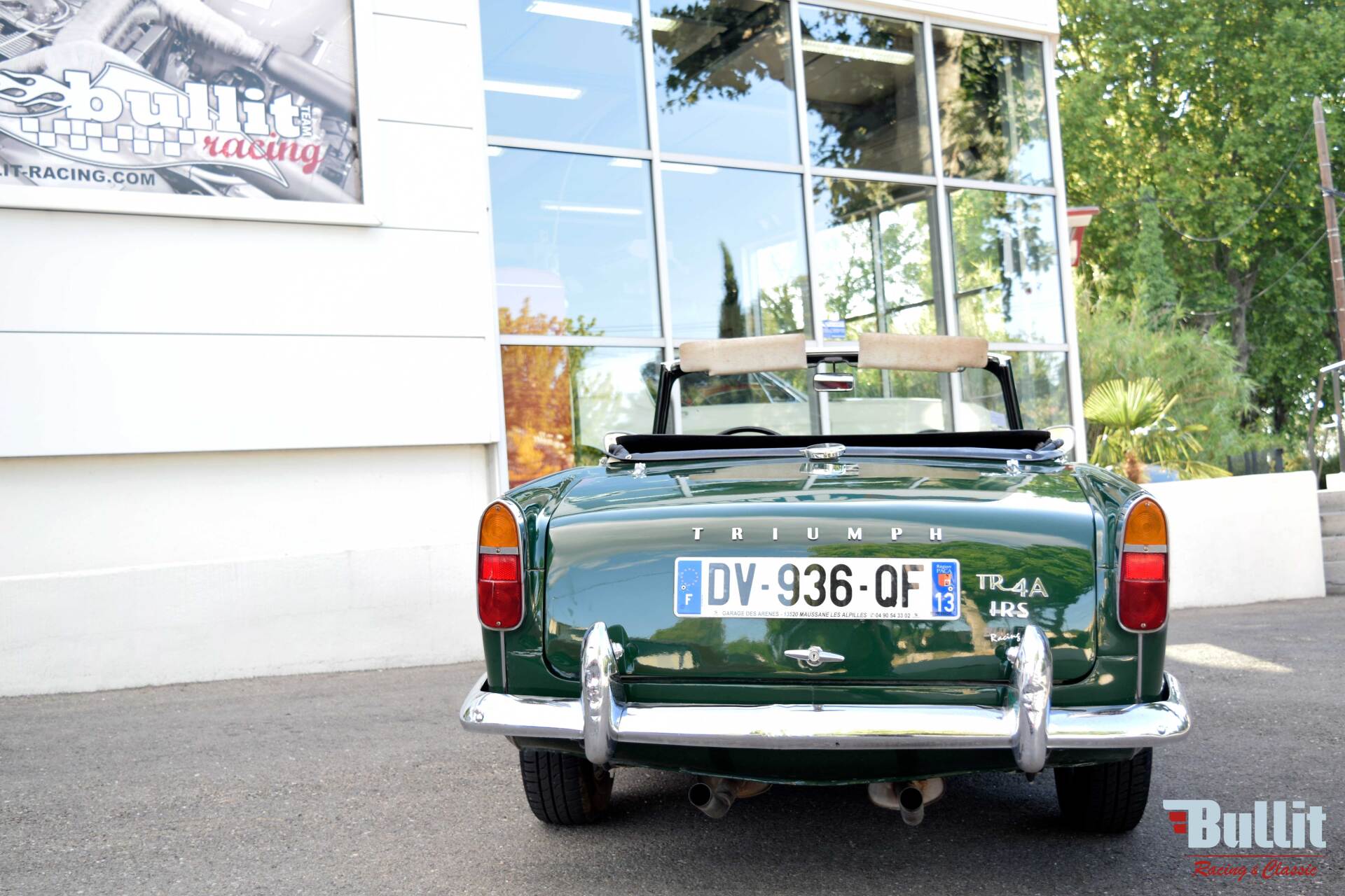 arrière de Triumph TR4 A irs de 1966 vert intérieur noir