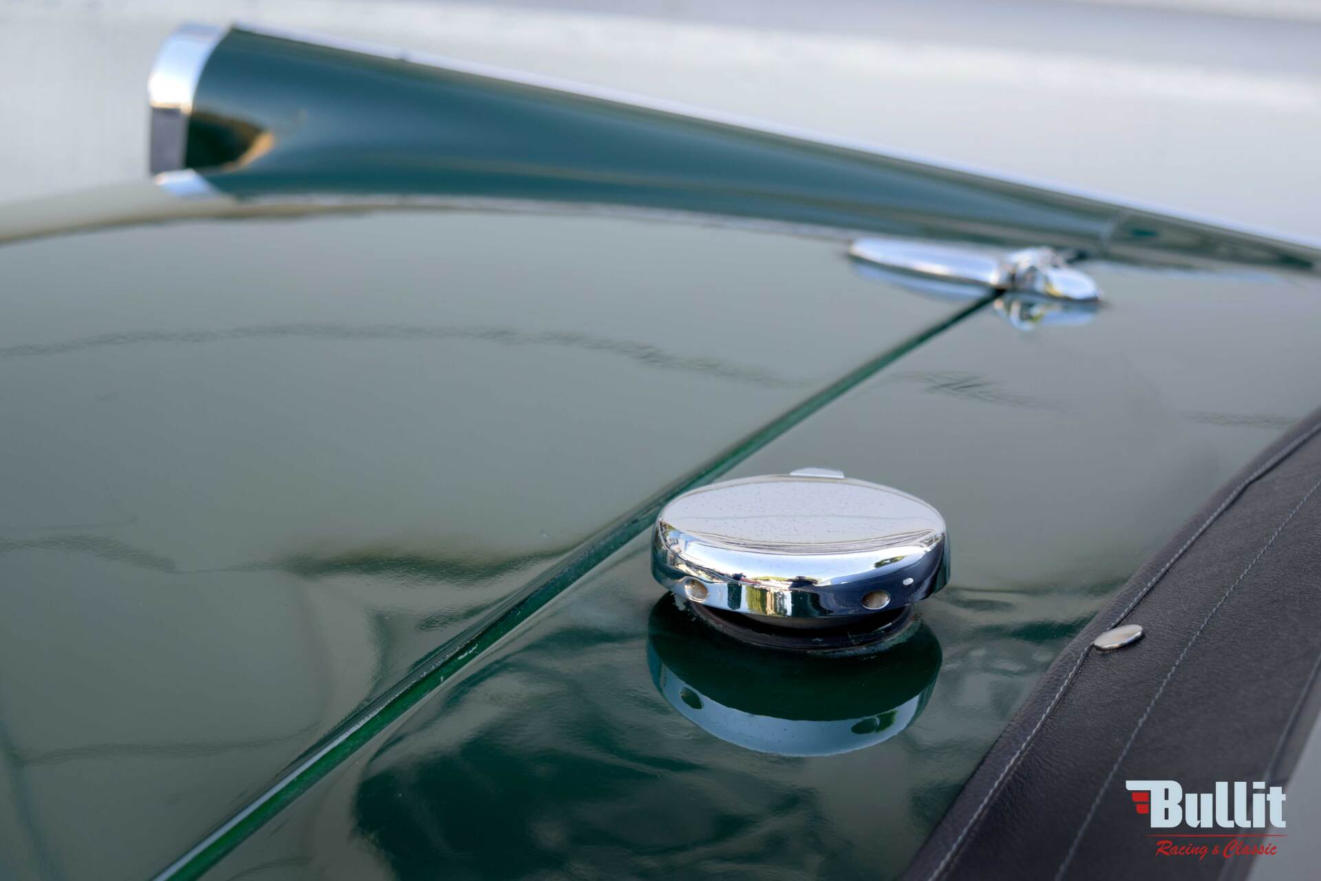 bouchon d'essence de Triumph TR4 A irs de 1966 vert intérieur noir