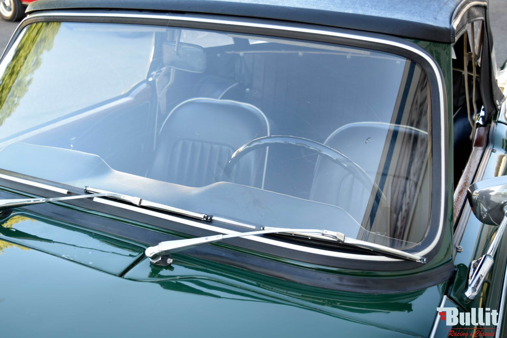 essuie-glace de Triumph TR4 A irs de 1966 vert intérieur noir