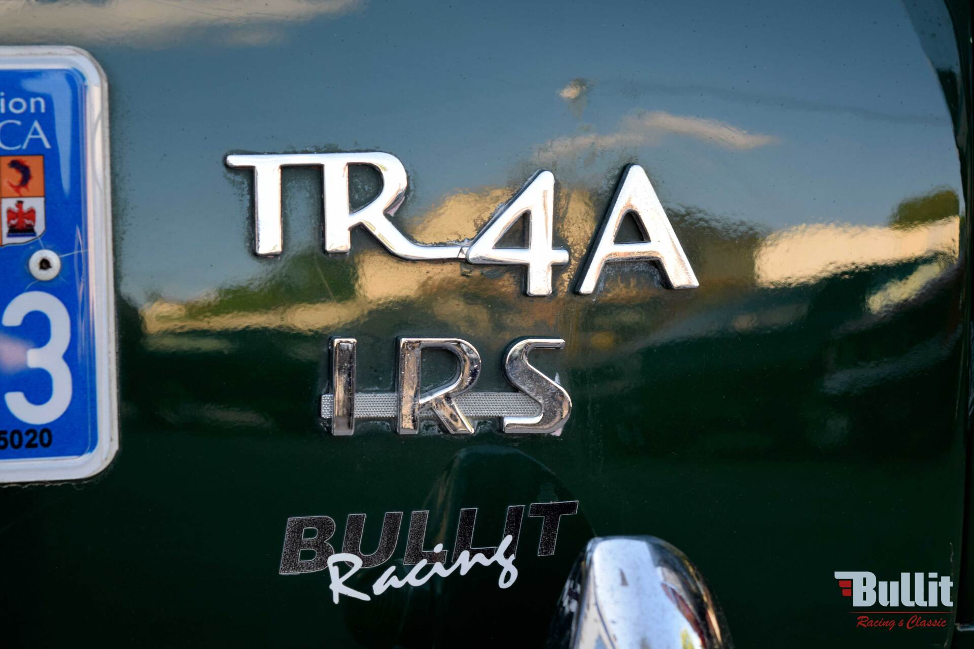 logo de Triumph TR4 A irs de 1966 vert intérieur noir