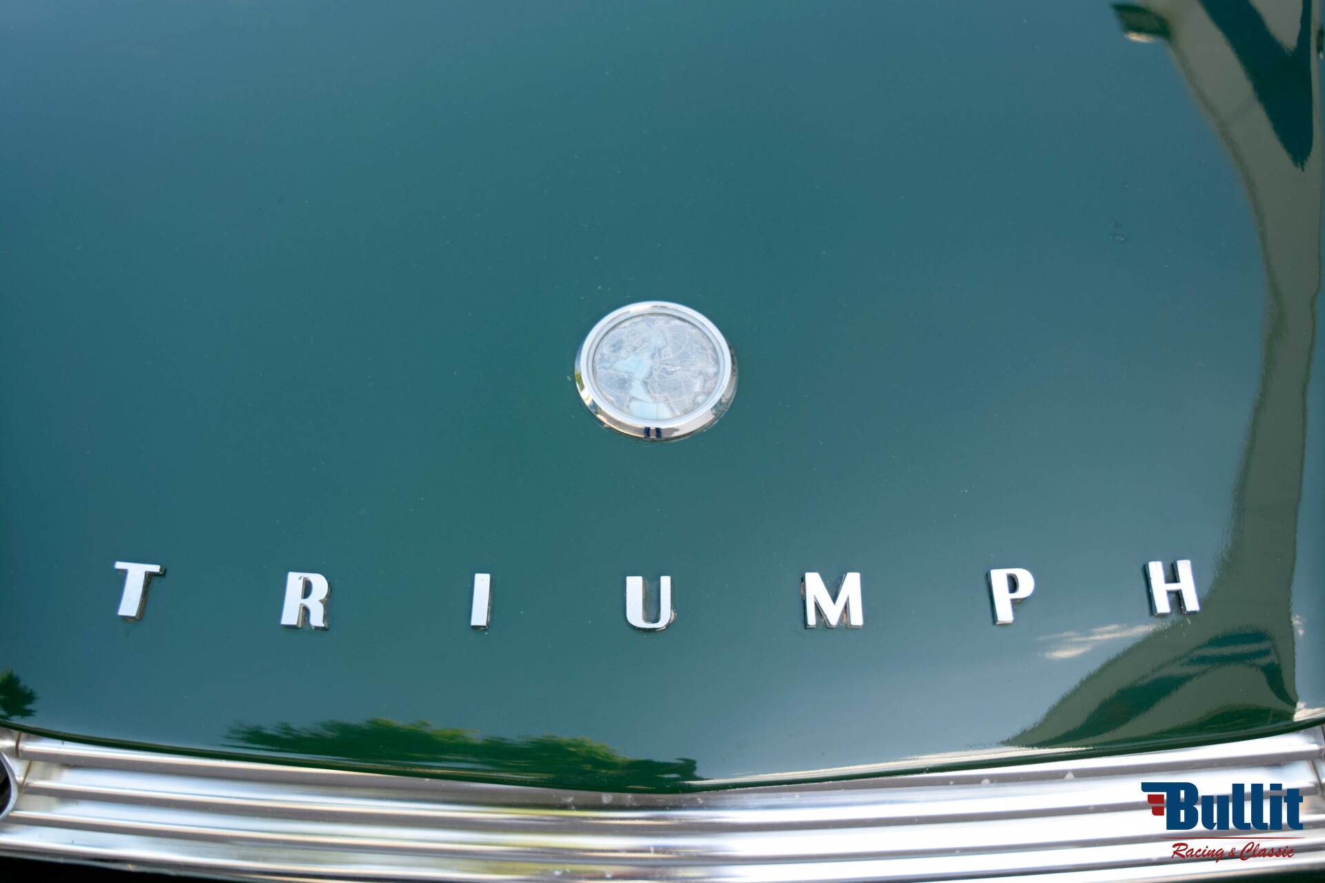 logo de Triumph TR4 A irs de 1966 vert intérieur noir