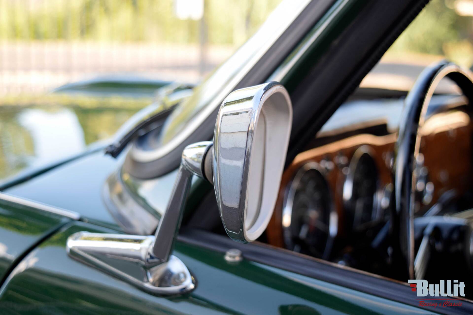 rétroviseur de Triumph TR4 A irs de 1966 vert intérieur noir