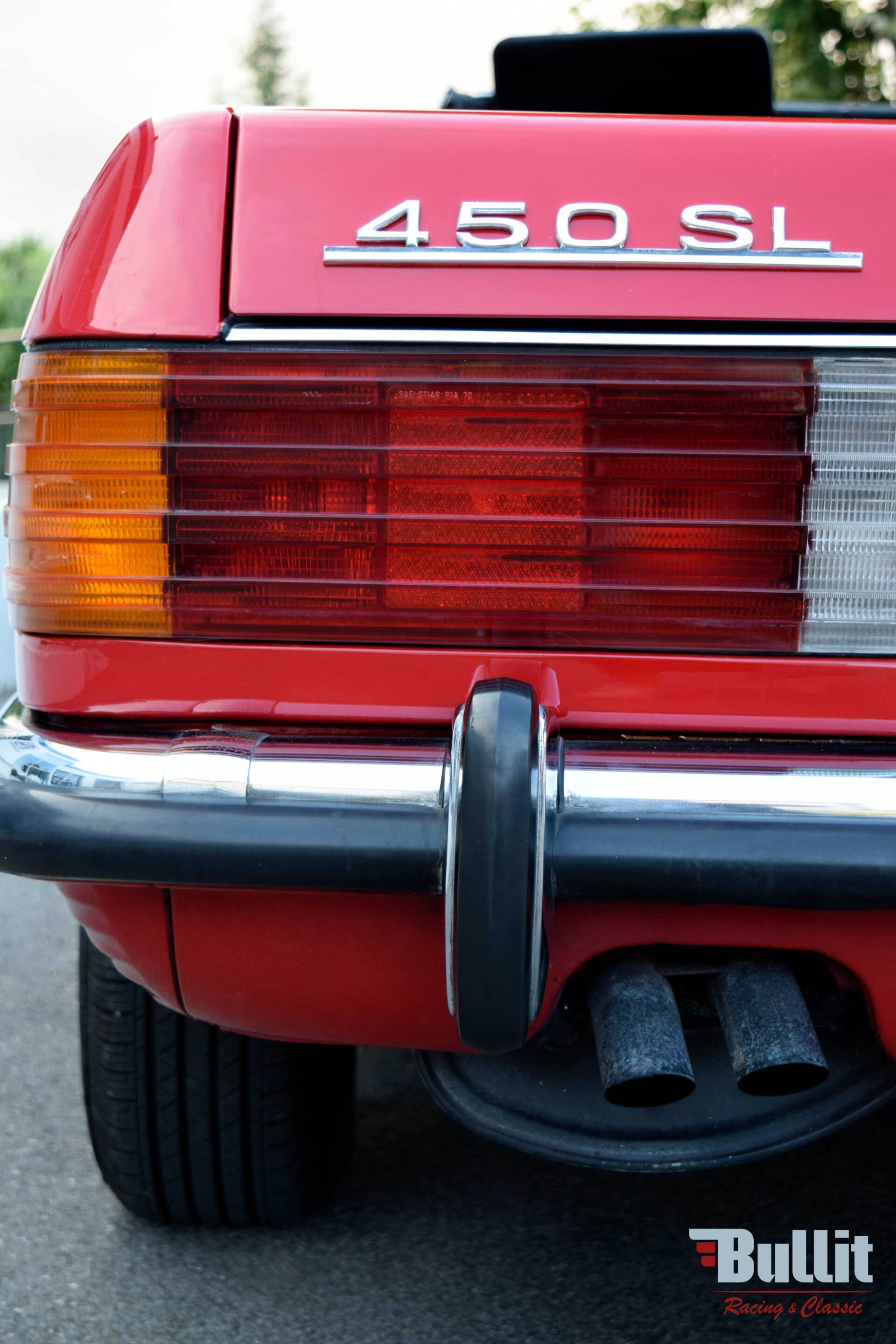 feux de MERCEDES 450SL ROUGE DE 1972