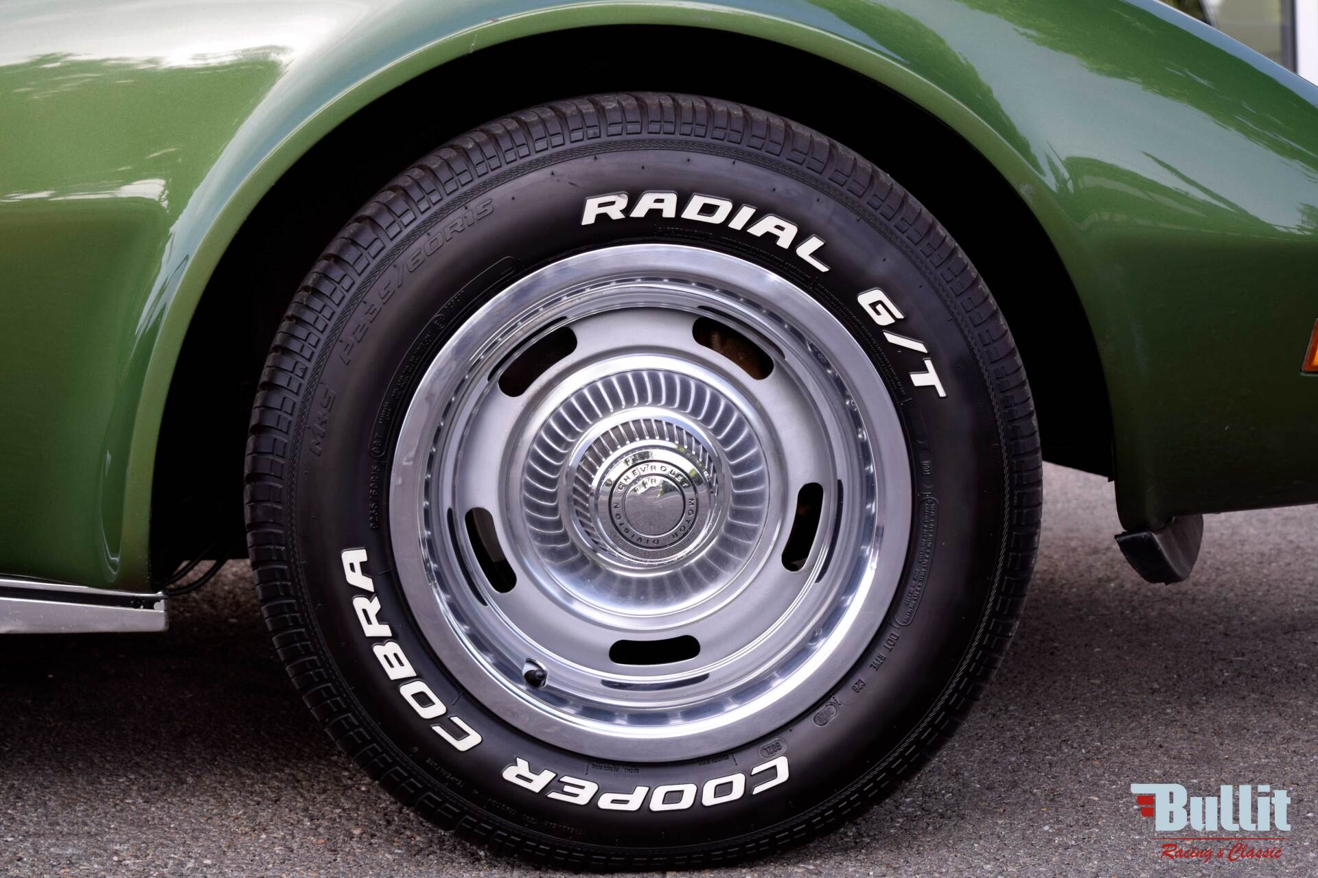 Roue Chevrolet Corvette C3 Stingray cabriolet ELKHART GREEN de 1973