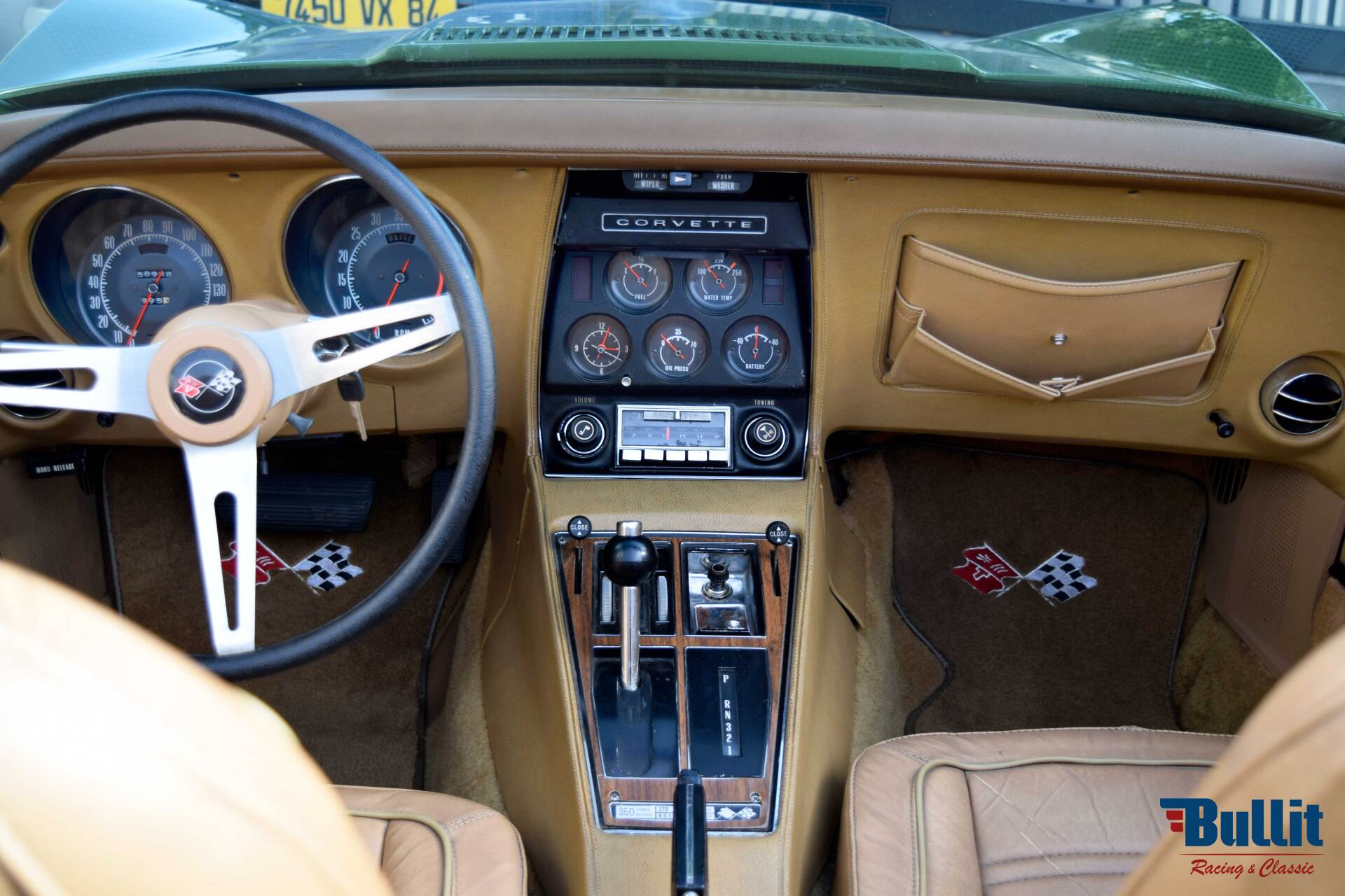 console Chevrolet Corvette C3 Stingray cabriolet ELKHART GREEN de 1973