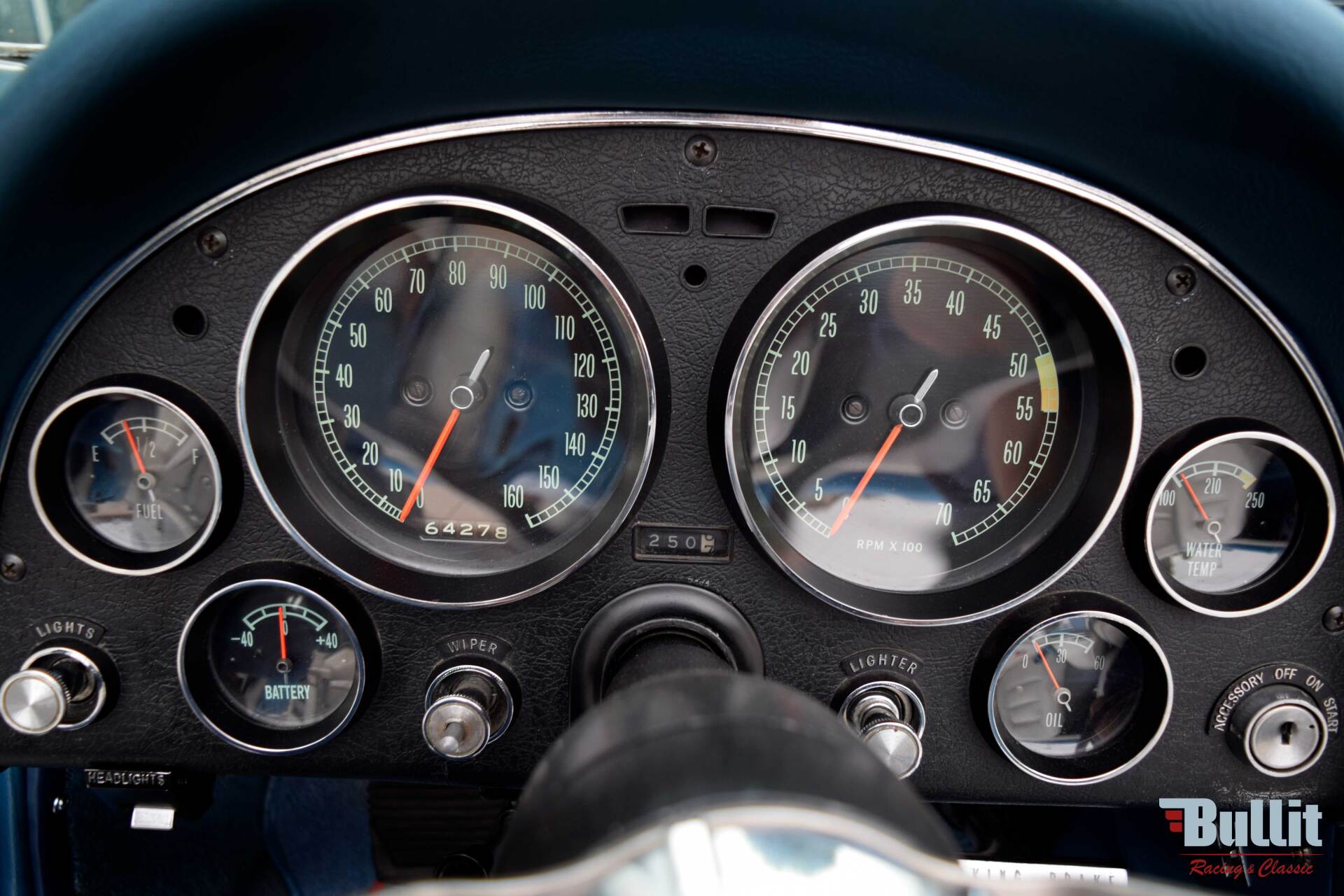 Compteurs Chevrolet Corvette C2 327 Sting Ray Nassau Blue de 1965