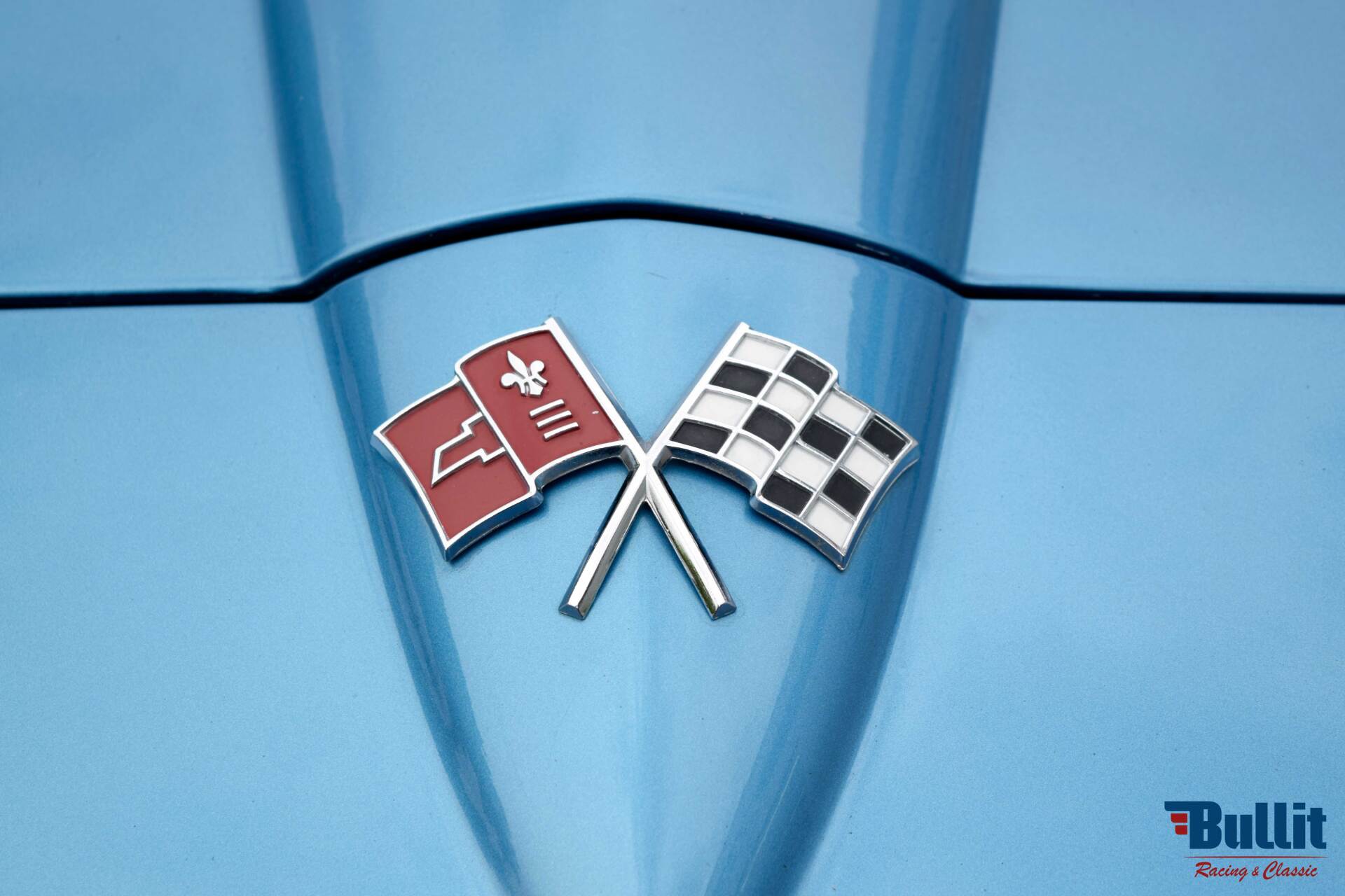 Logo Chevrolet Corvette C2 327 Sting Ray Nassau Blue de 1965