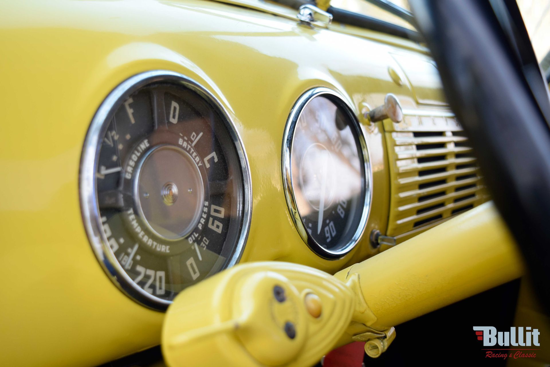 détail tableau de bord de Chevrolet Pickup 3100 de 1953 Advance Design