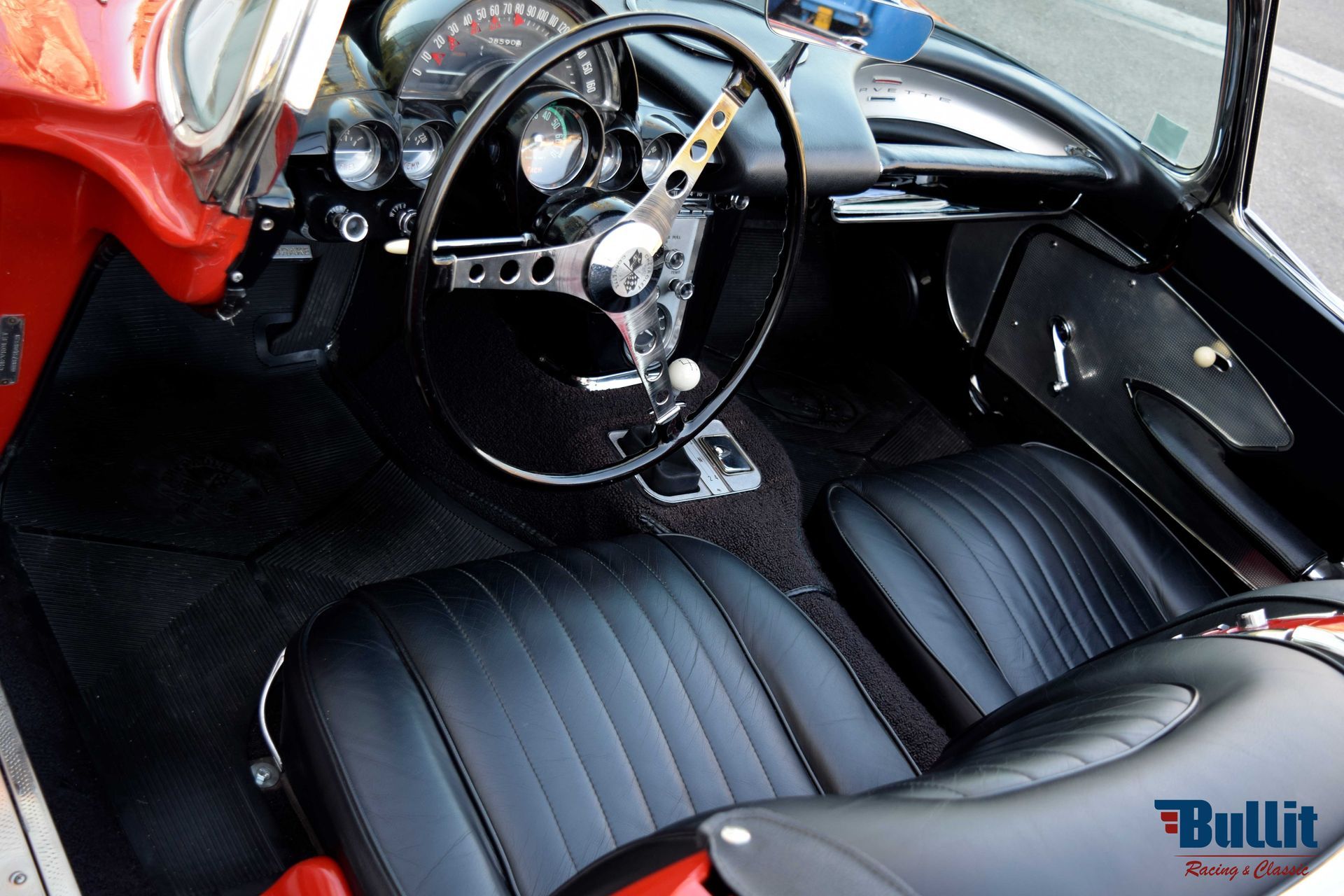 interieur de Chevrolet Corvette C1 de 1960