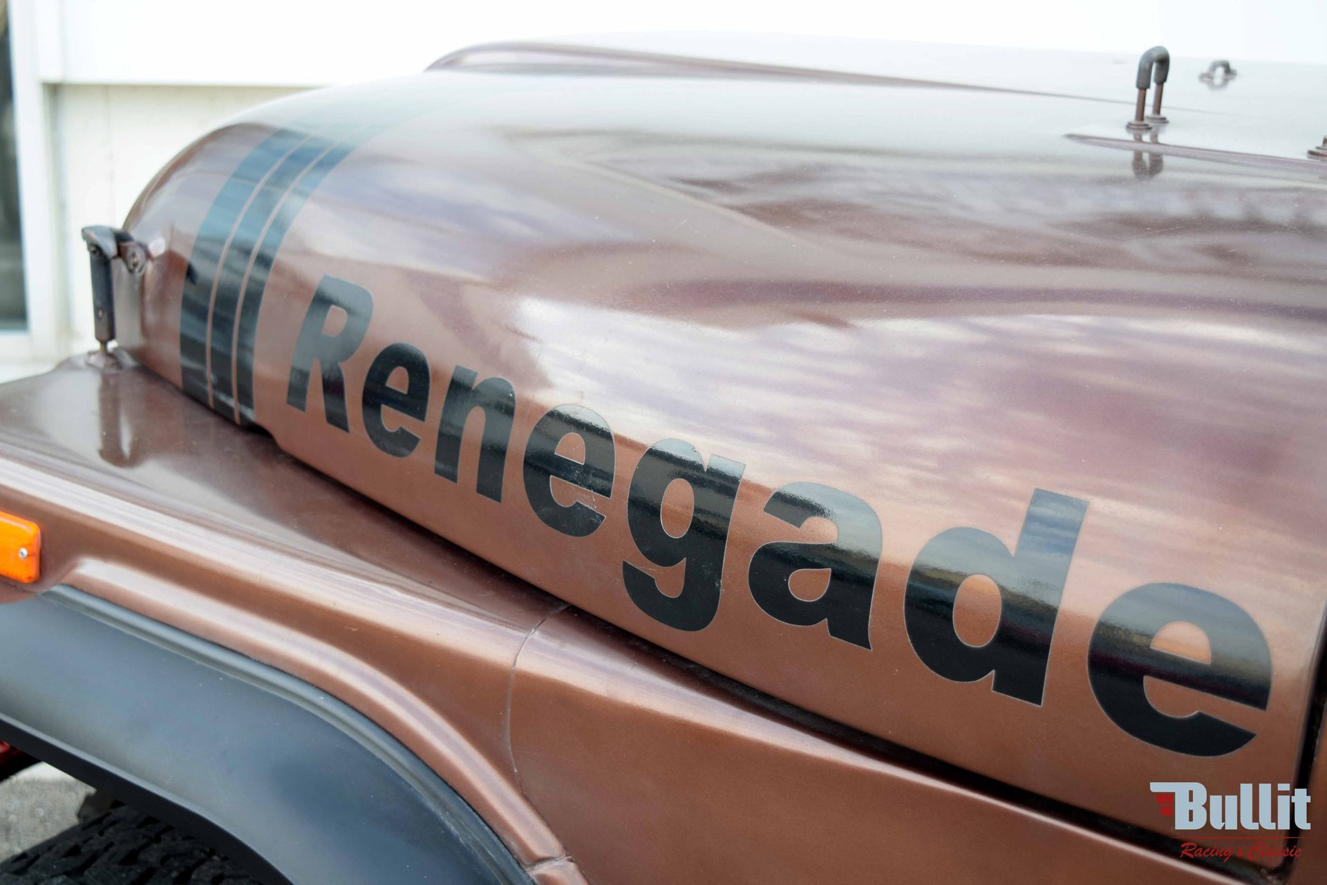 DETAIL CARROSSERIEJEEP CJ5 RENEGADE MARRON DE 1981